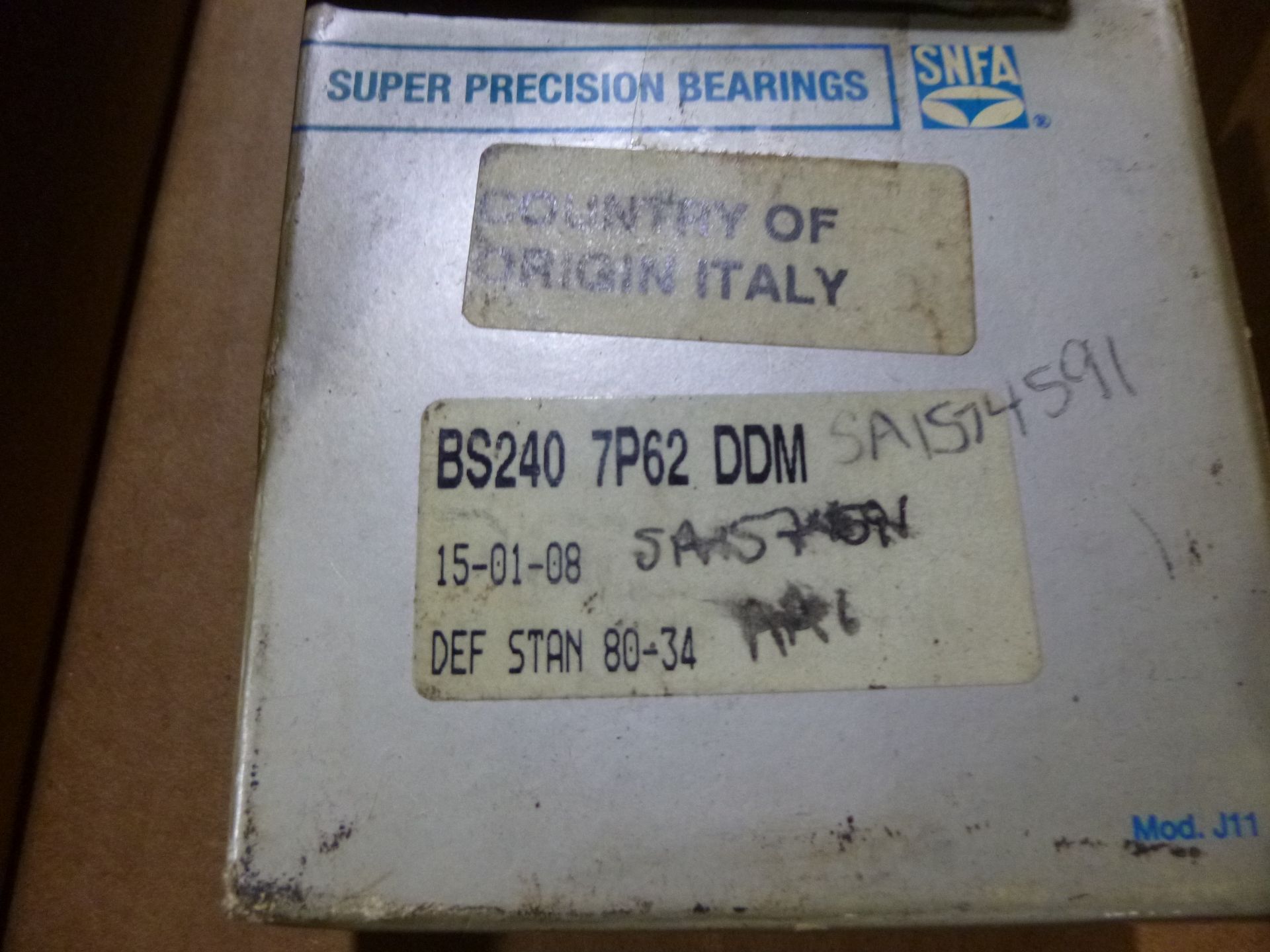 Qty 2 SNFA bearings BS2407P62DDM, as always with Brolyn LLC auctions, all lots can be picked up from - Image 2 of 2