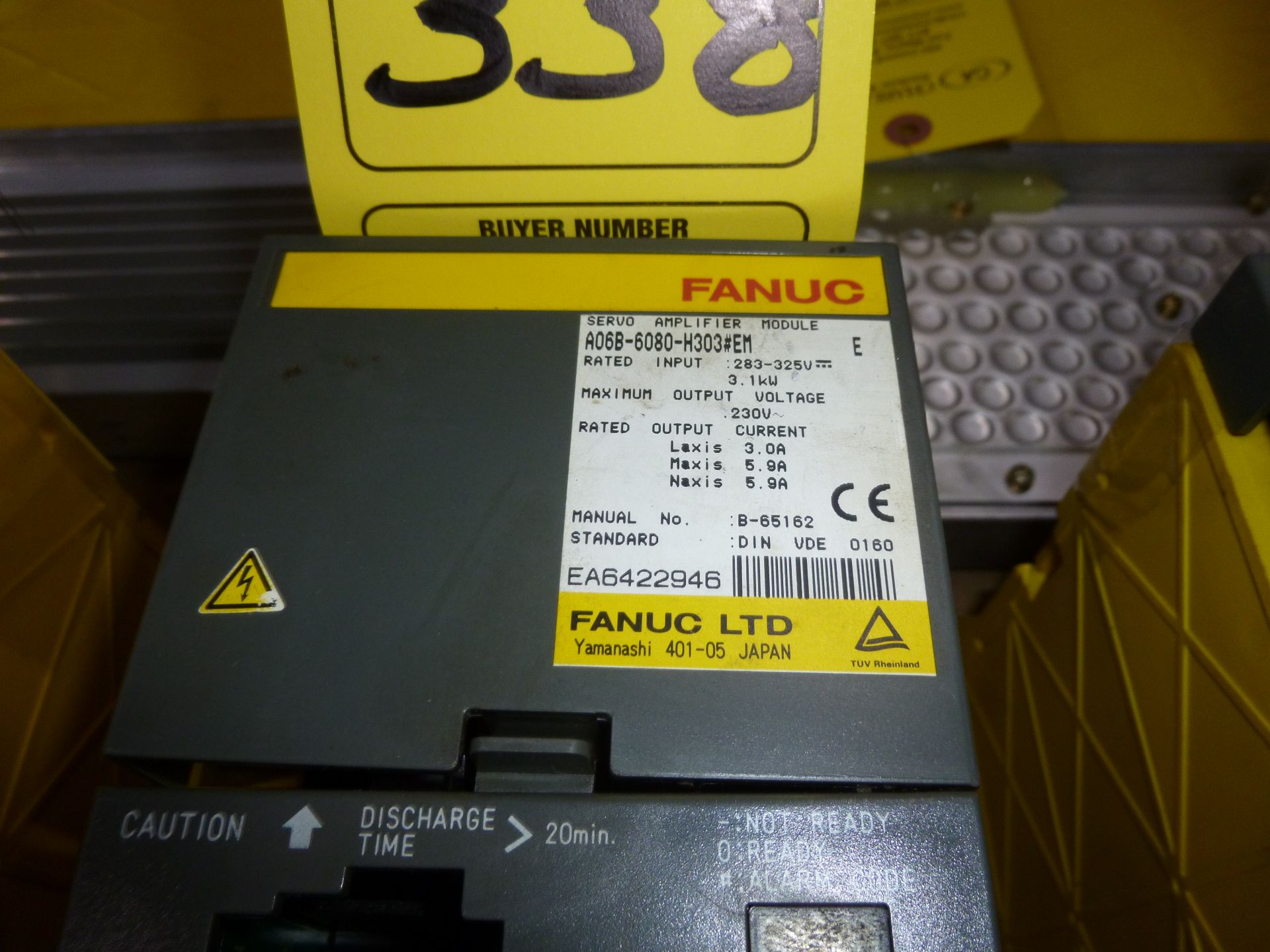 Fanuc servo amplifier module model A06B-6080-H303 #EM, as always with Brolyn LLC auctions, all - Image 2 of 2