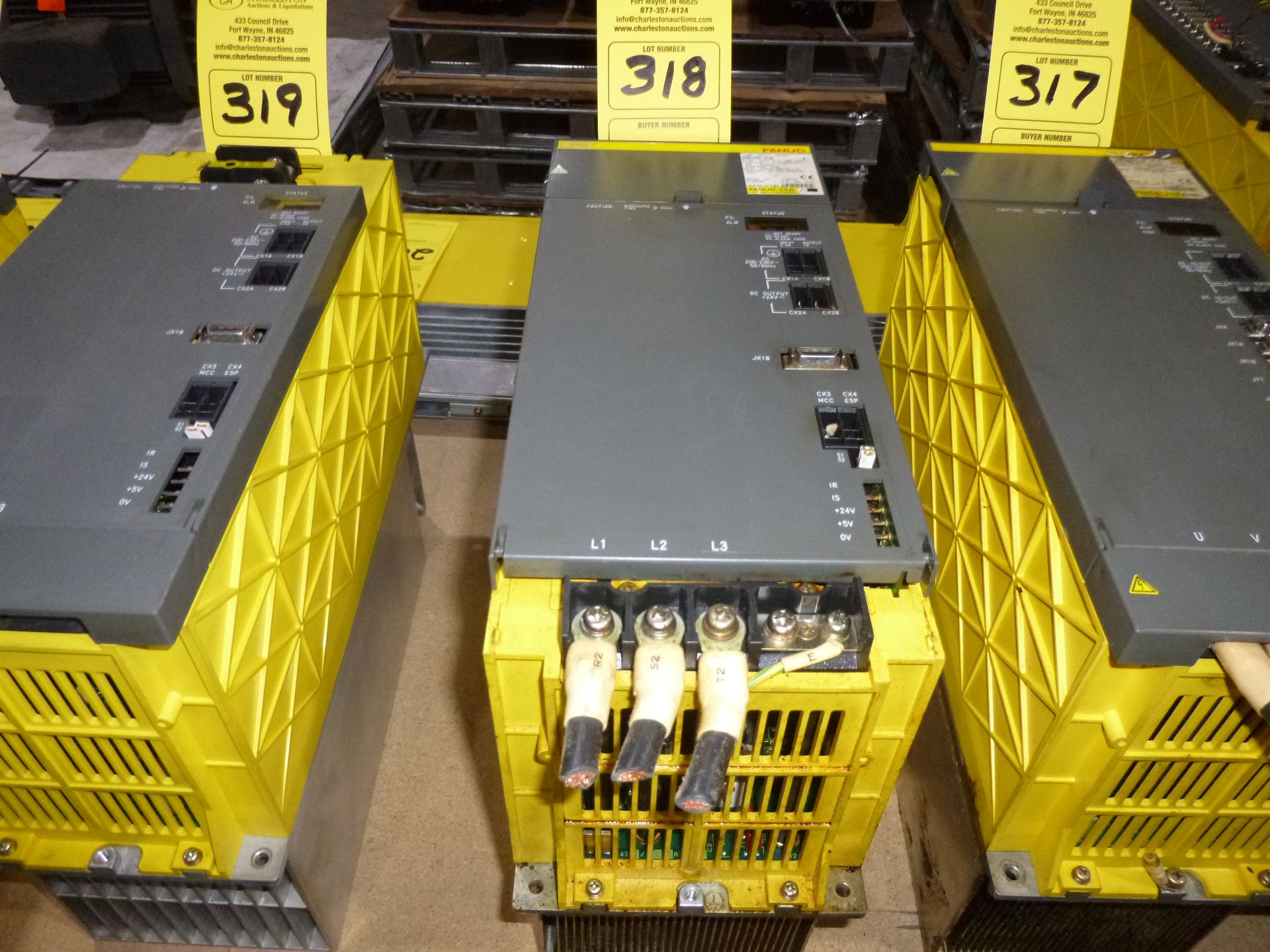 Fanuc power supply module model A06B-6091-H145, as always with Brolyn LLC auctions, all lots can
