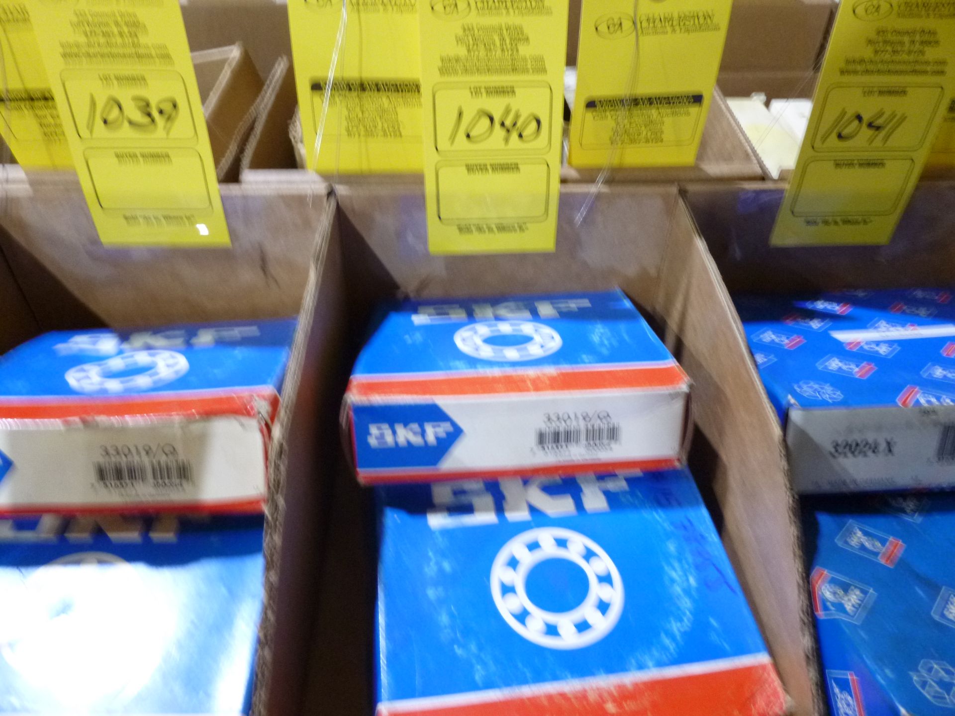 Qty 2 SKF bearing 33019/Q, as always with Brolyn LLC auctions, all lots can be picked up from