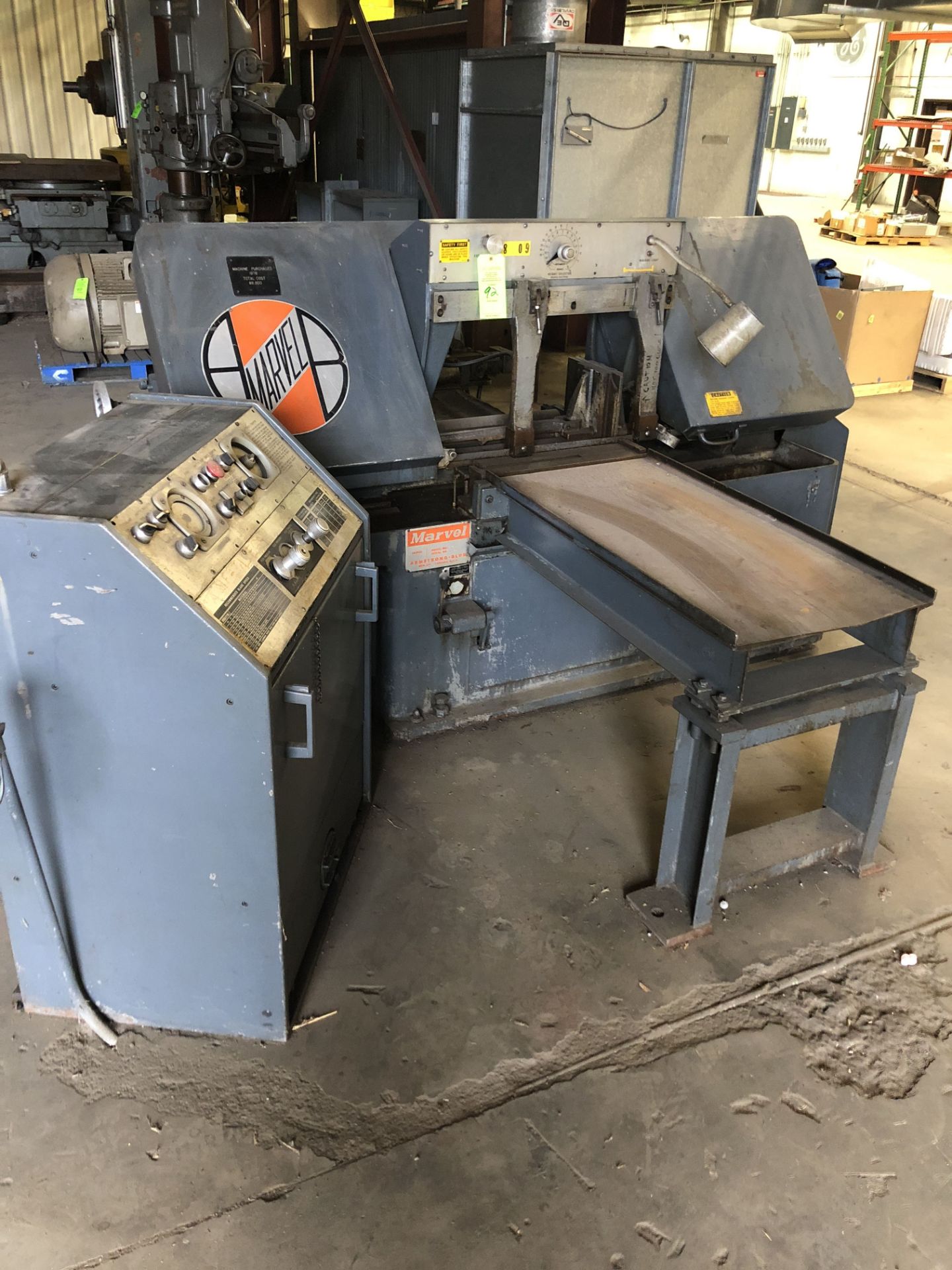 MARVEL BAND SAW MODEL-15A4 S#D15953 460V/3PHASE/60HZ