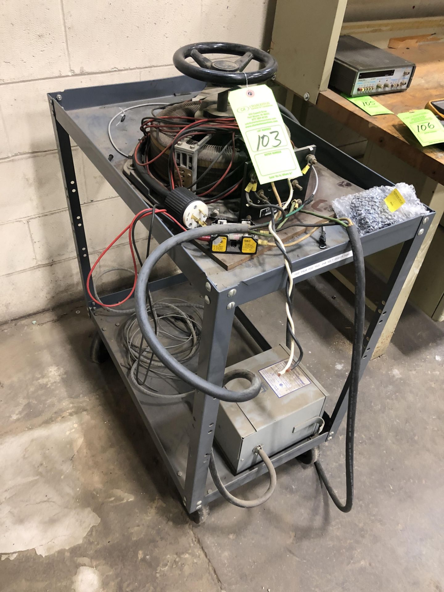 STACO MODEL-033-8037 W/ ACME TRANSFORMERS 3KVA & CART