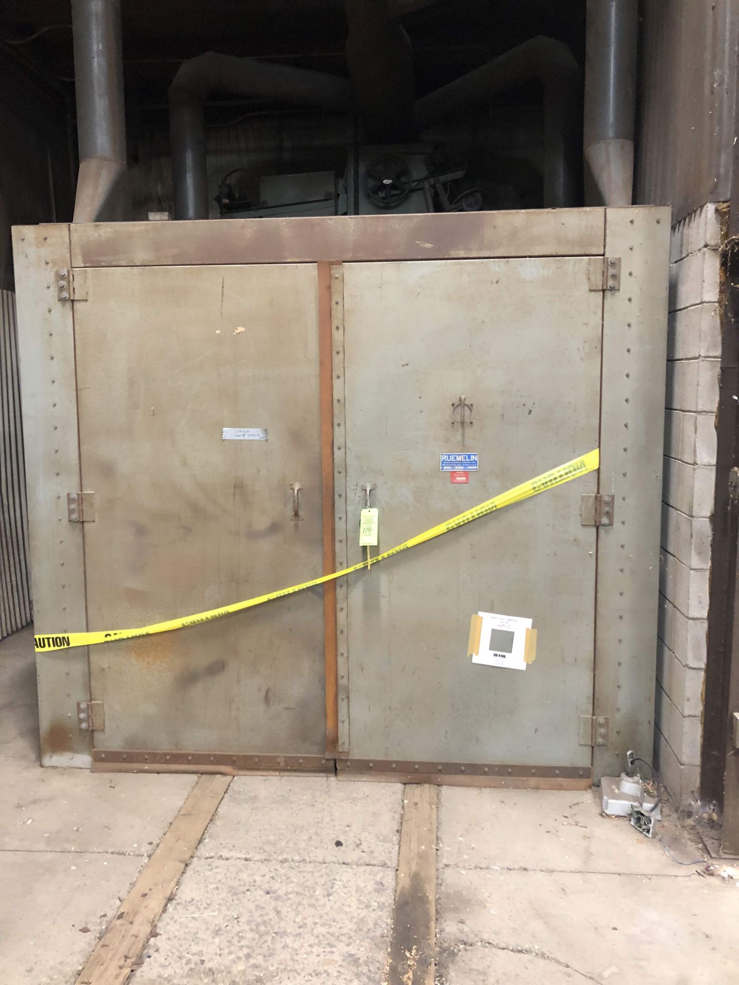 RUEMELIN OVEN NO. 43274 TYPE BLAST RM SIZE 8' X 10' X 8'