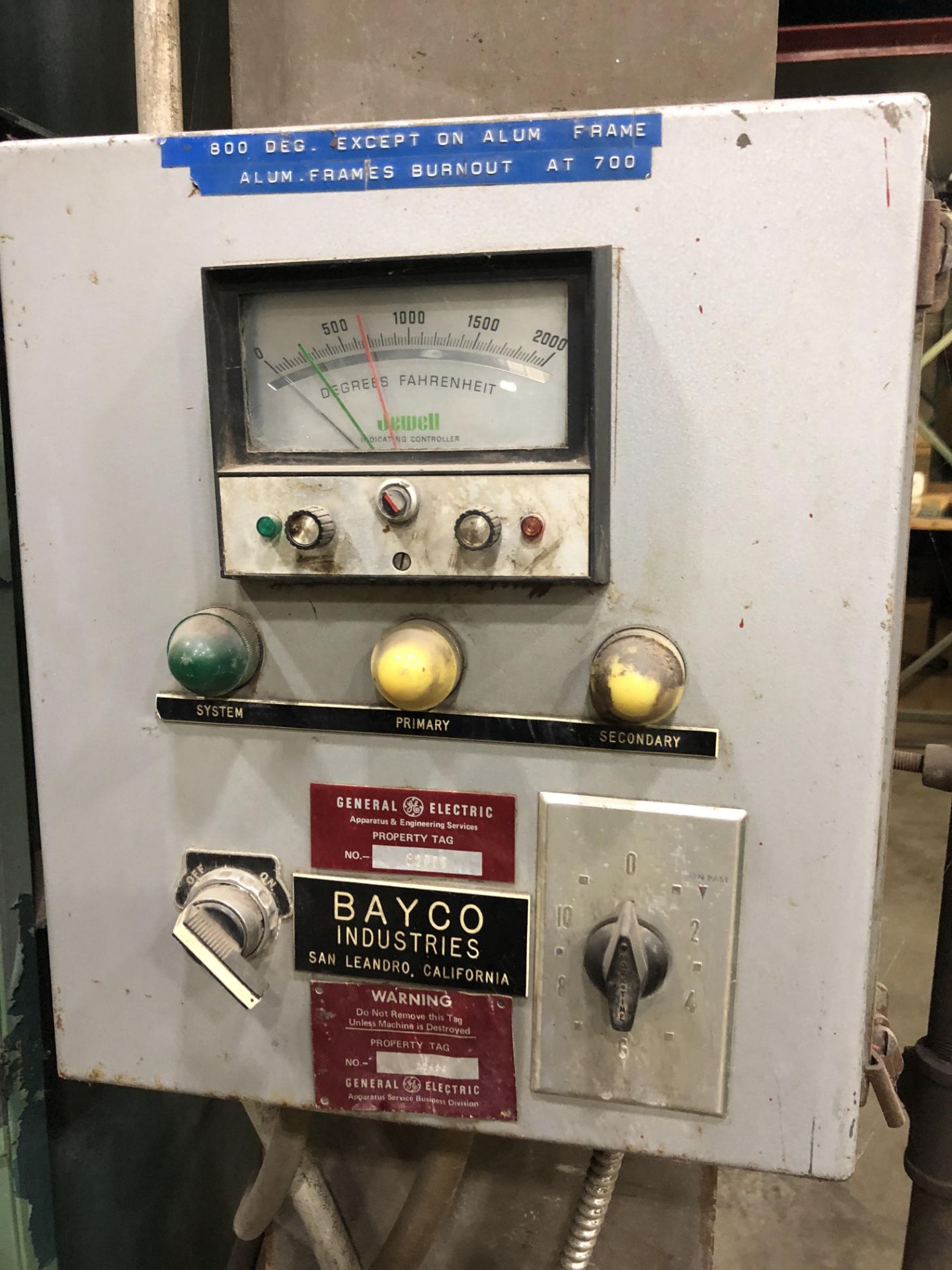 BAYCO INDUSTRIES OVEN APPROX 5 1/2'W X 6 1/2' L X 8' H; 18 KW HEAT - Image 3 of 8