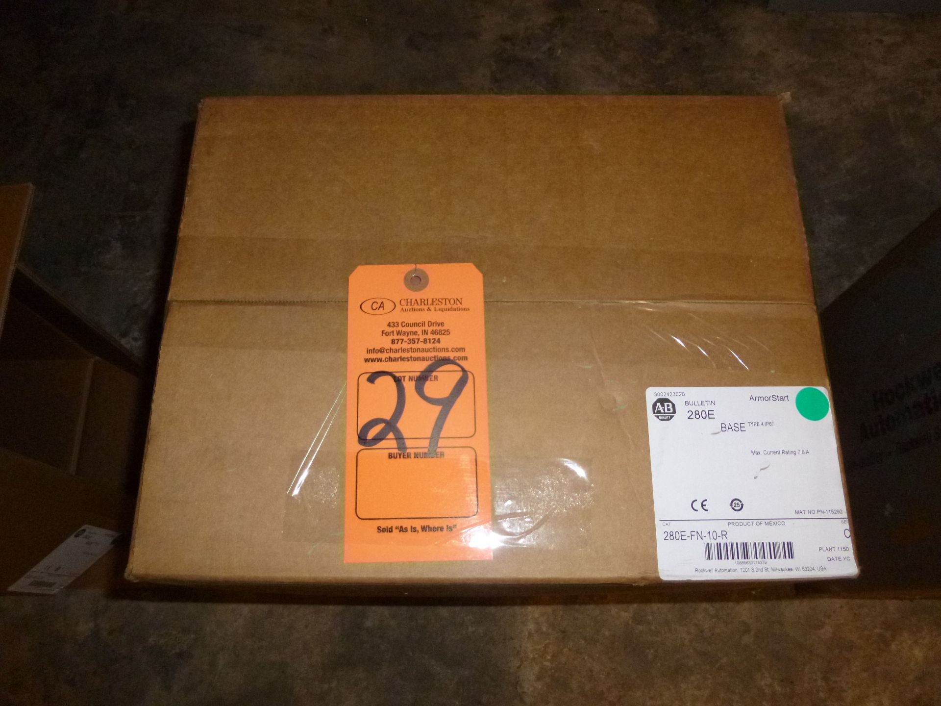 Allen Bradley Armorstart base Cat 280E-FN-10-R, new in box