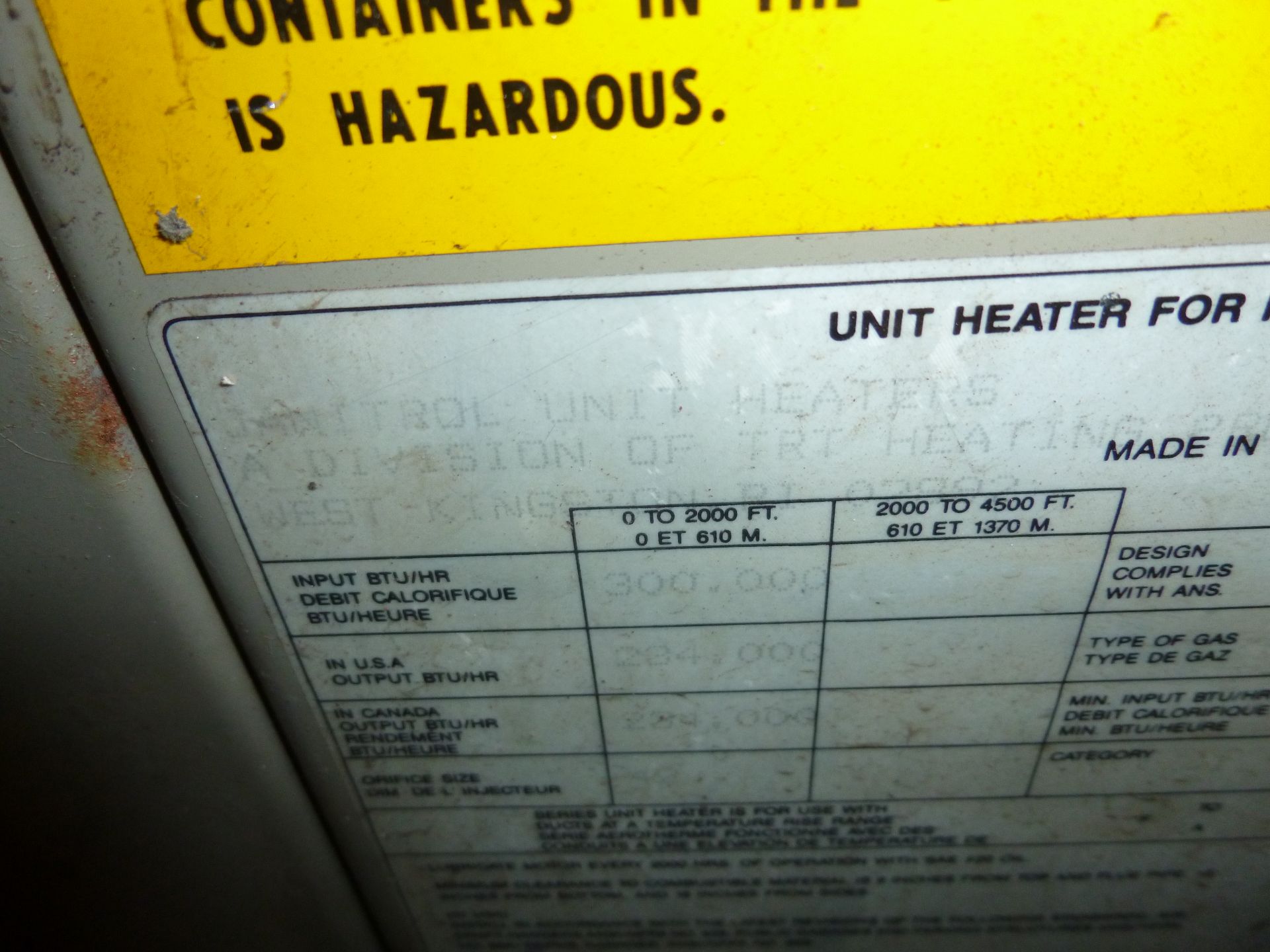 Janitrol Natural gas forced air furnace, 300,000btu - Image 4 of 5