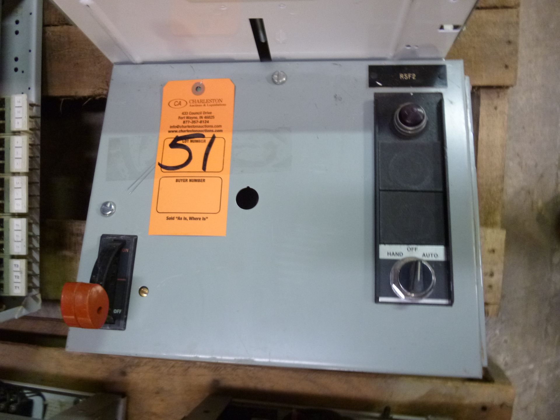 GE motor control center MCC bucket model 8000, type FVNR, 3 phase, 208v, 3 hp, size 1 bucket,