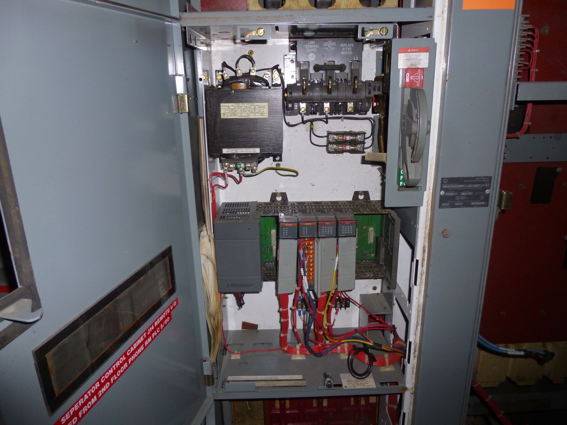 Allen Bradley 2100 series Motor control center, catalog number SN-D-QTG737/1, 600vac max, horizontal - Image 8 of 9