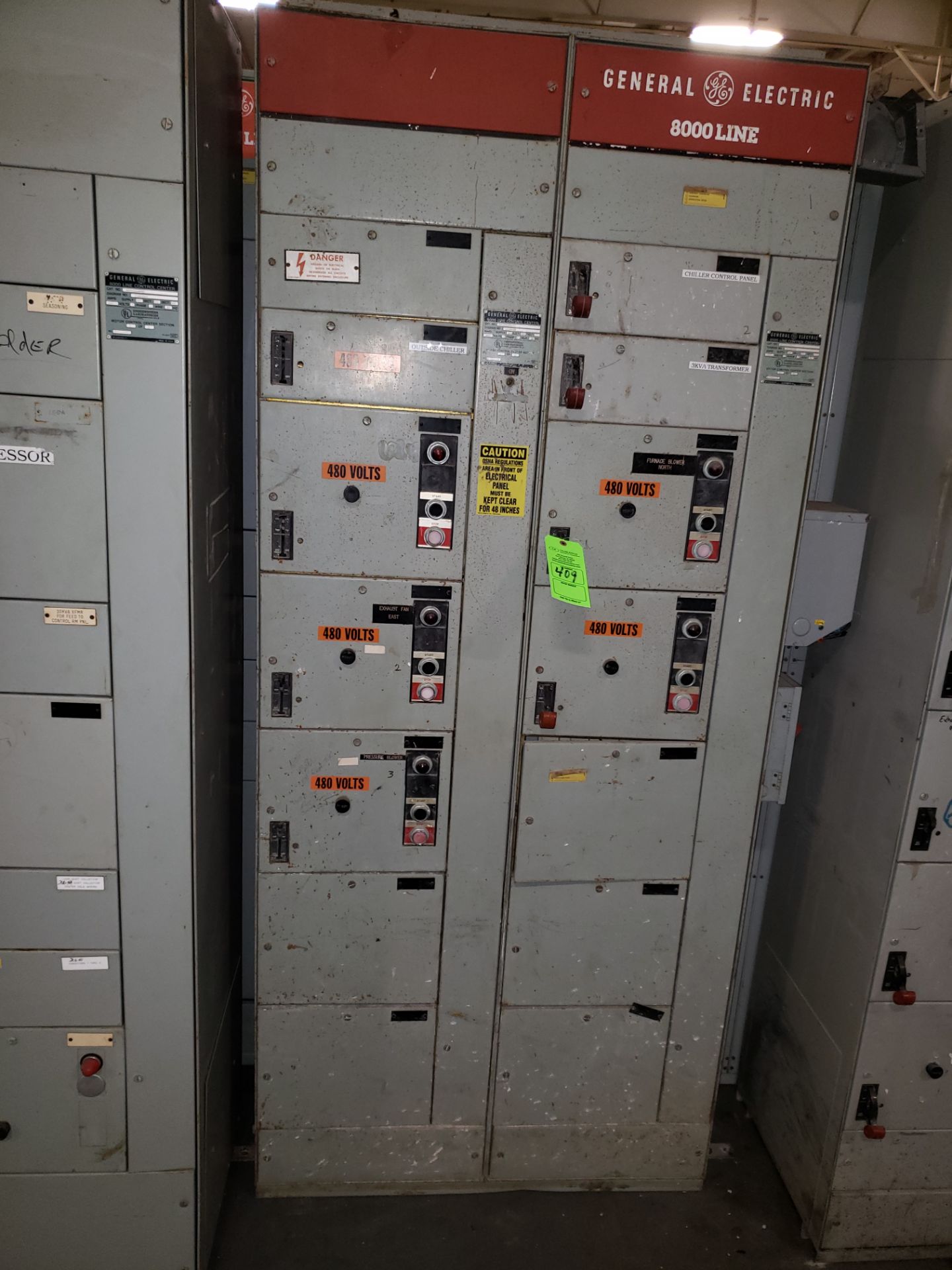 GE BUCKET SWITCH GEAR 800 LINE