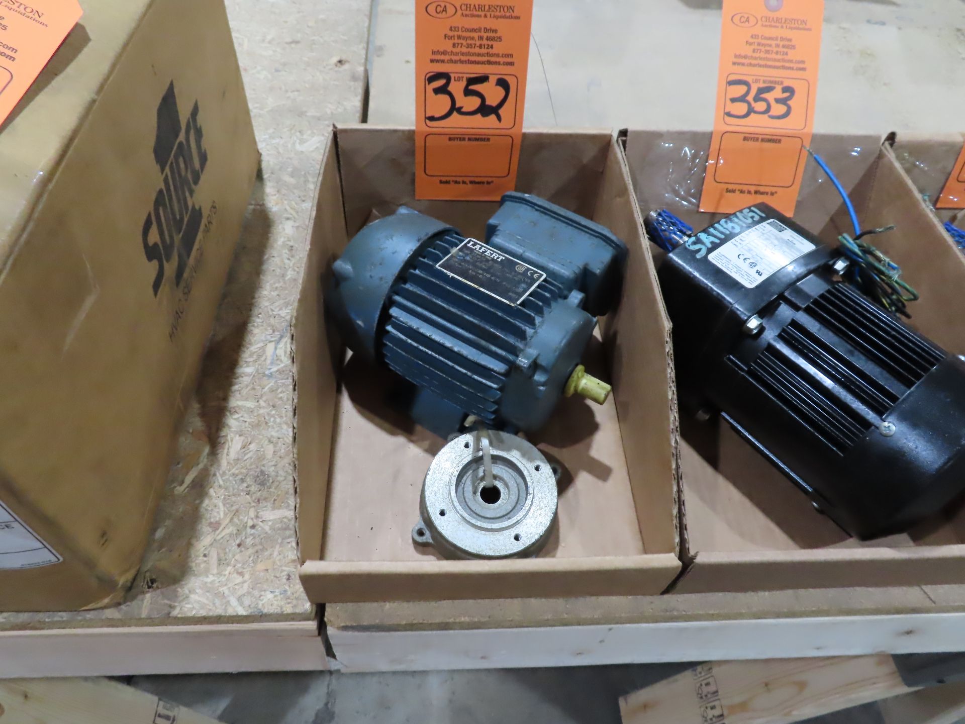 Lafert motor model ST56S4, used parts crib spare, as always with Brolyn LLC auctions, all lots can