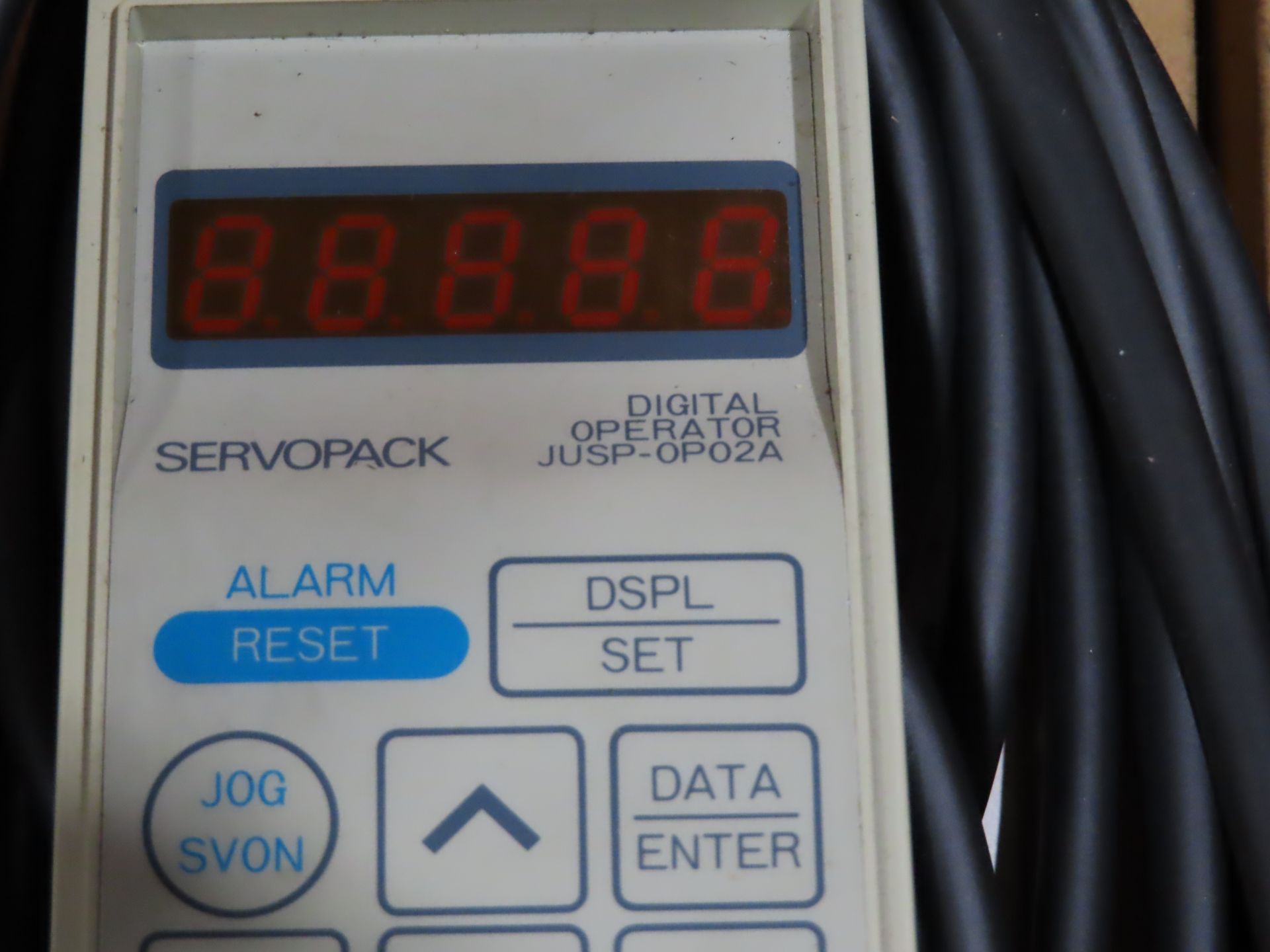 Yaskawa Servopack controller digital operator JUSP-0P02A, includes interface cord, as always with - Image 2 of 2