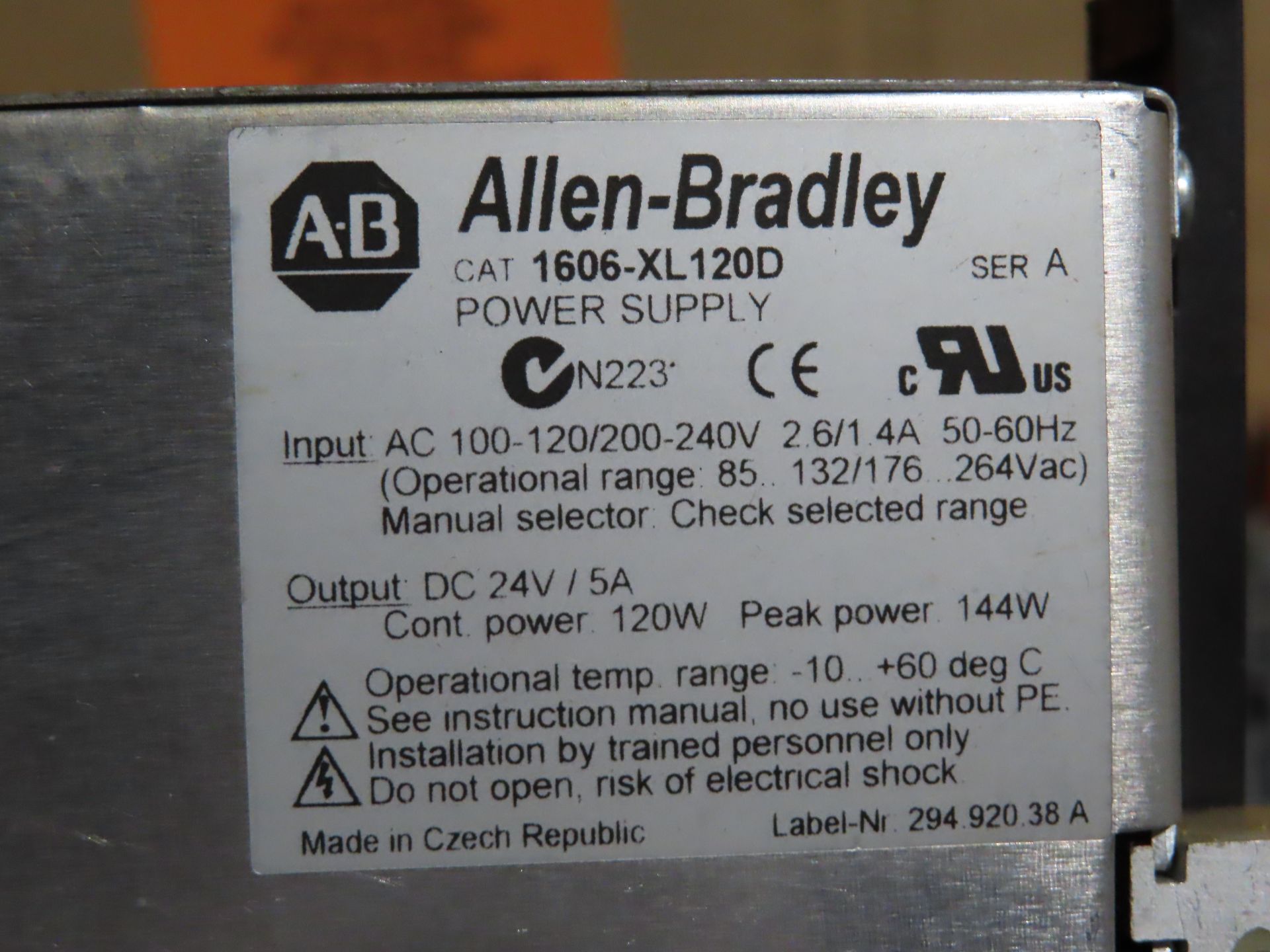 Qty 5 Allen Bradley power supplies as pictured, as always with Brolyn LLC auctions, all lots can - Image 2 of 3