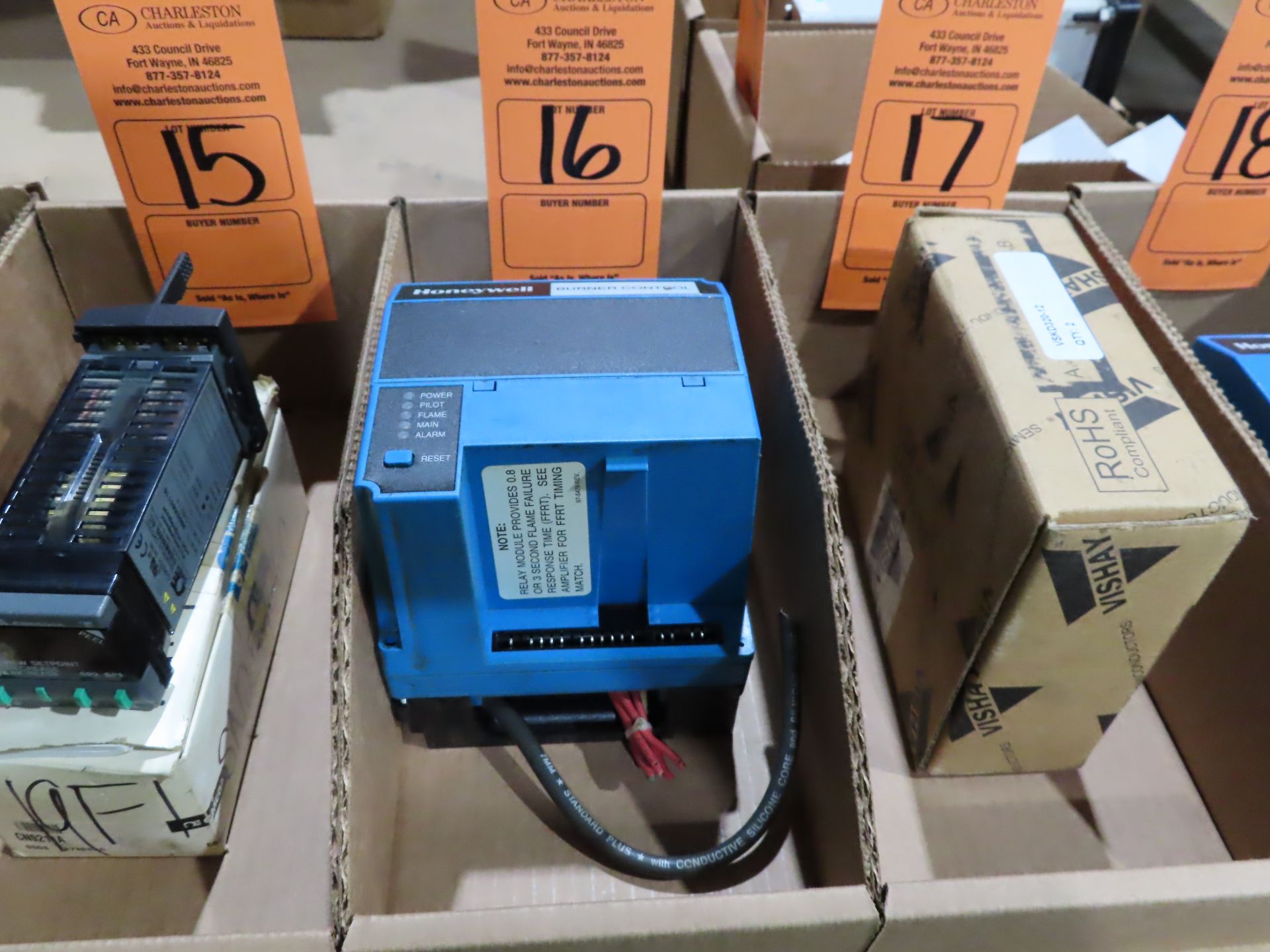 Honeywell burner control model RM7890-A-1015, includes base, used, as always with Brolyn LLC