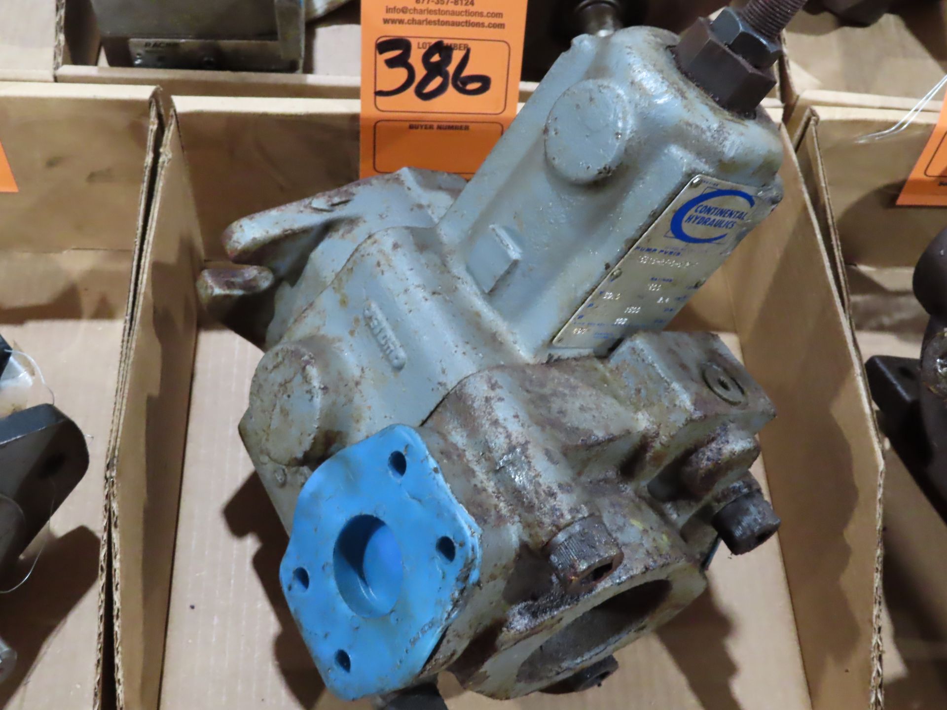 Continental Hydraulics pump model 15B15-RF-0-512-F, used parts crib spare, as always with Brolyn LLC