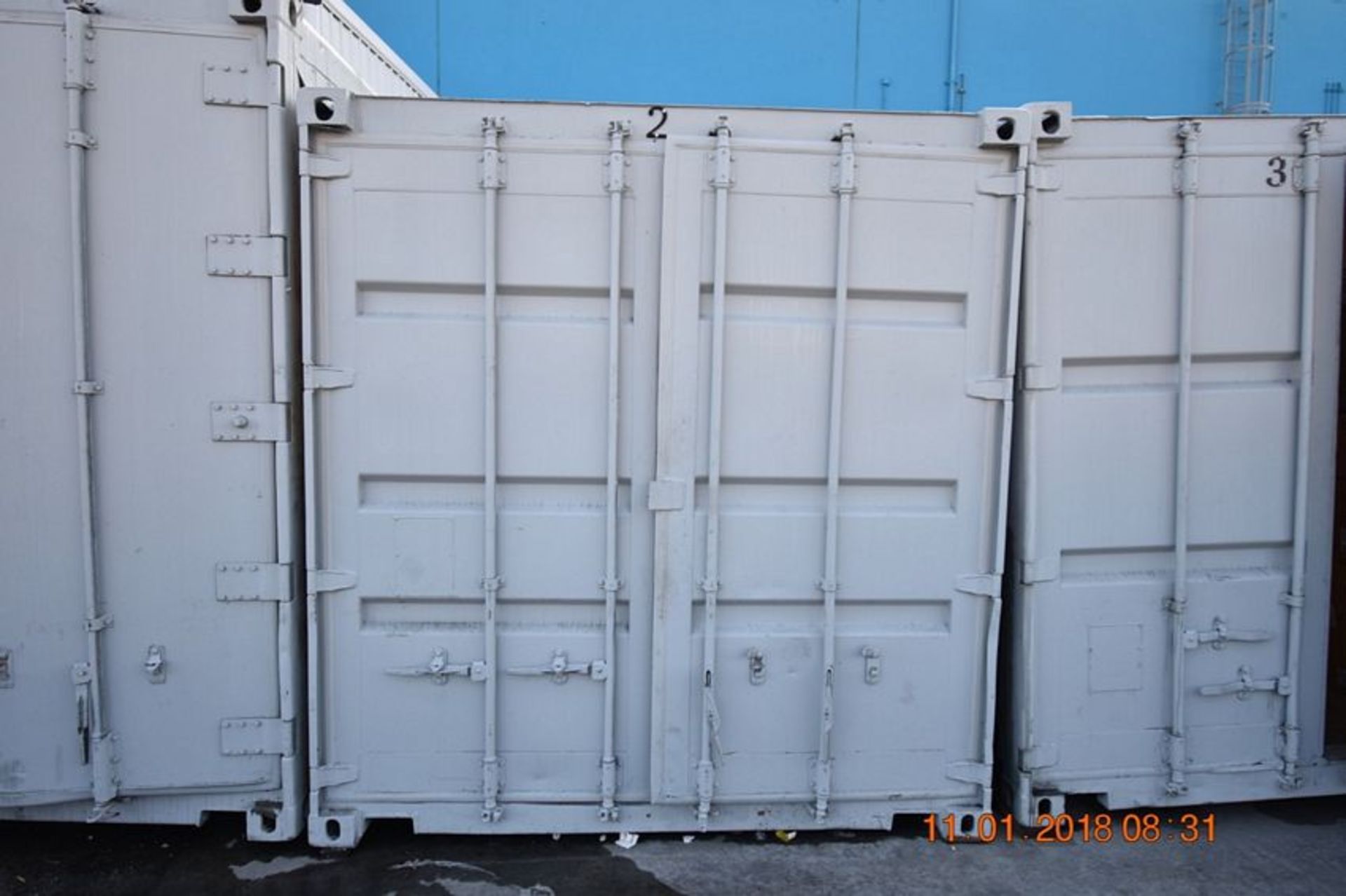 | Storage Container with double door. 8"Wx 40'L | MODEL# | SERIAL# | * Skidding and load out at - Image 2 of 2