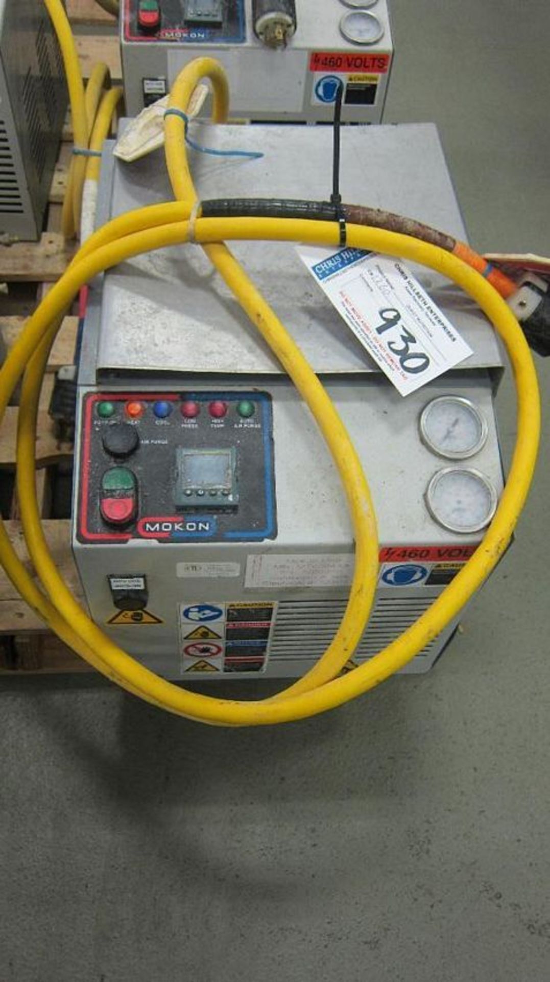 MOKON MANUFACTURE | PORTABLE CHILLER. TEMPERATURE CONTROLLER. | MODEL# MT4004AA | SERIAL#