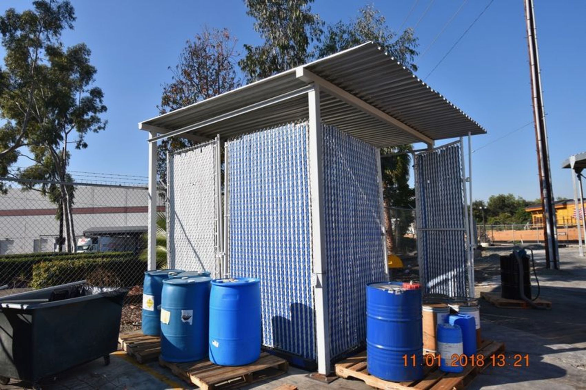 Metal Shed | Metal Shed. Approx 11'x11'x12'H | MODEL# | SERIAL# | * Skidding and load out at