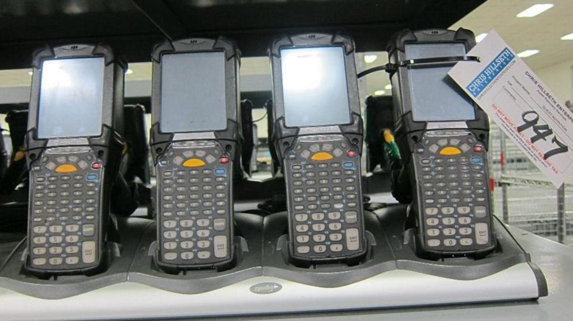 Motorola | 4 Barcode Scanners w/ Chargers | MODEL# MC9190 | SERIAL# | * Skidding and load out at