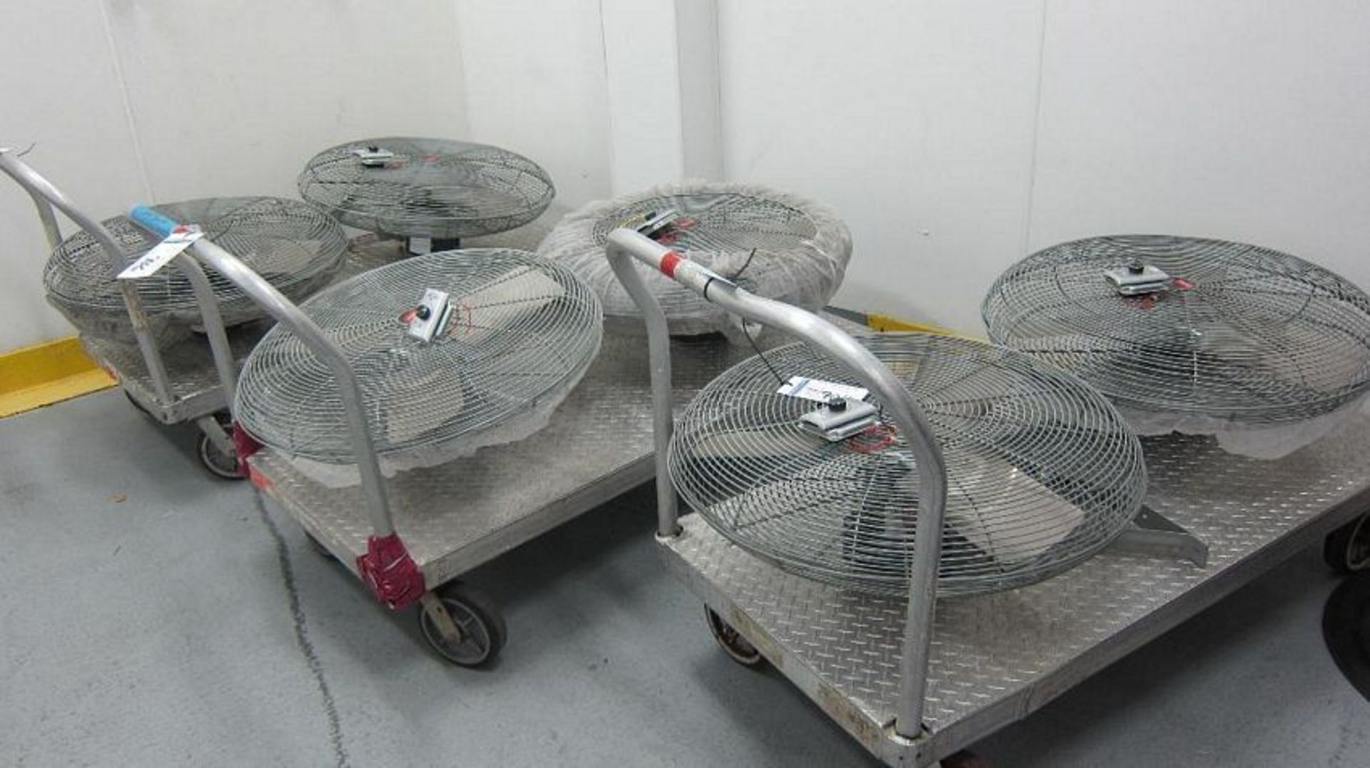 Dayton | 6 Wall Mount Fans. 32" | MODEL# | SERIAL# | * Skidding and load out at market rate will