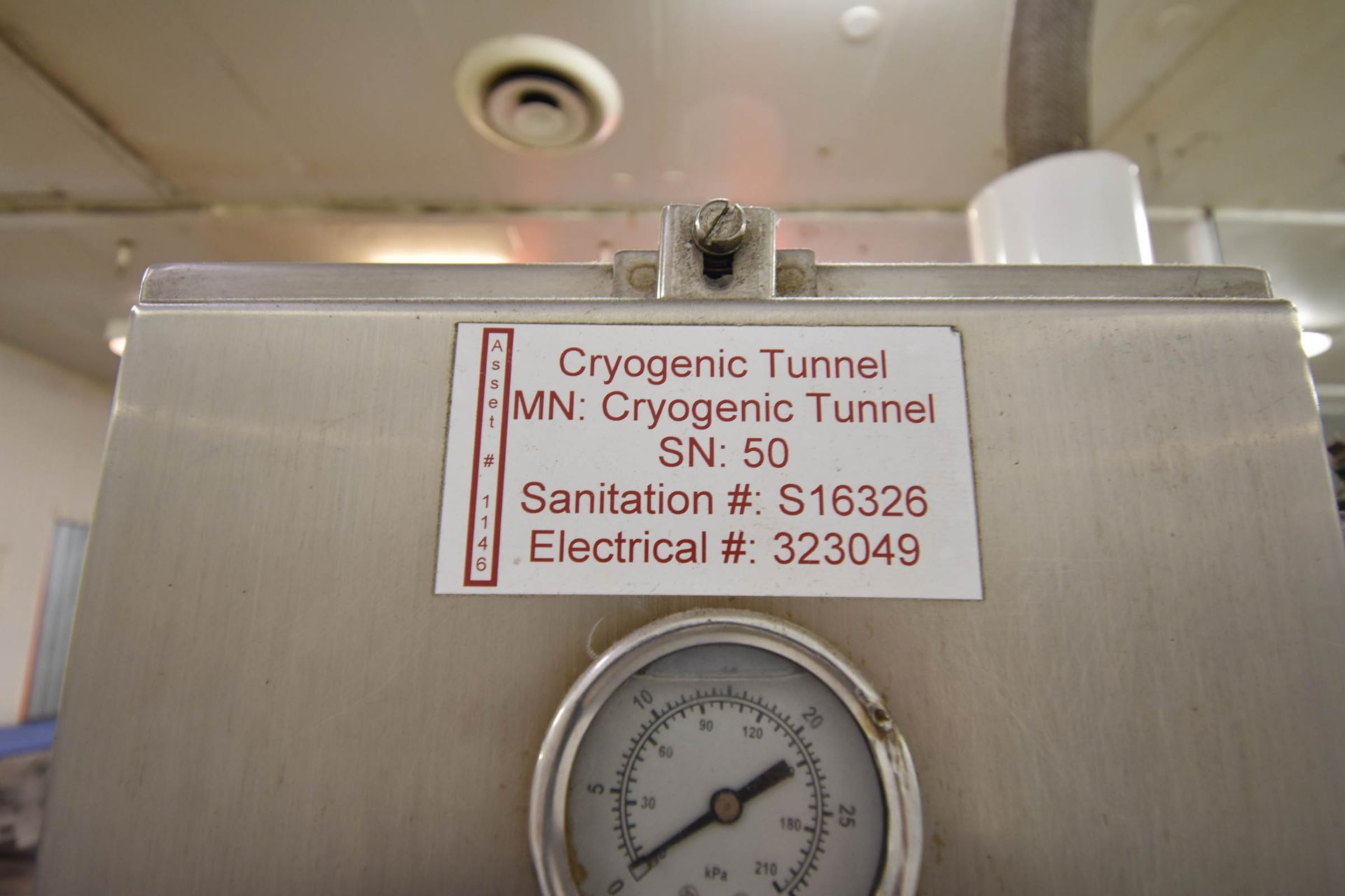Cryogenic Cooling Tunnel | Cryogenic Cooling Tunnel. 3' wide, 148" long. | MODEL# N/A | SERIAL# N/ - Image 13 of 16