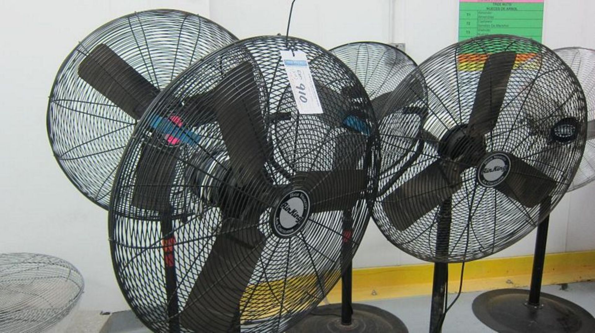 Air King | 4 Pedestal Fans. 30" | MODEL# | SERIAL# | * Skidding and load out at market rate will