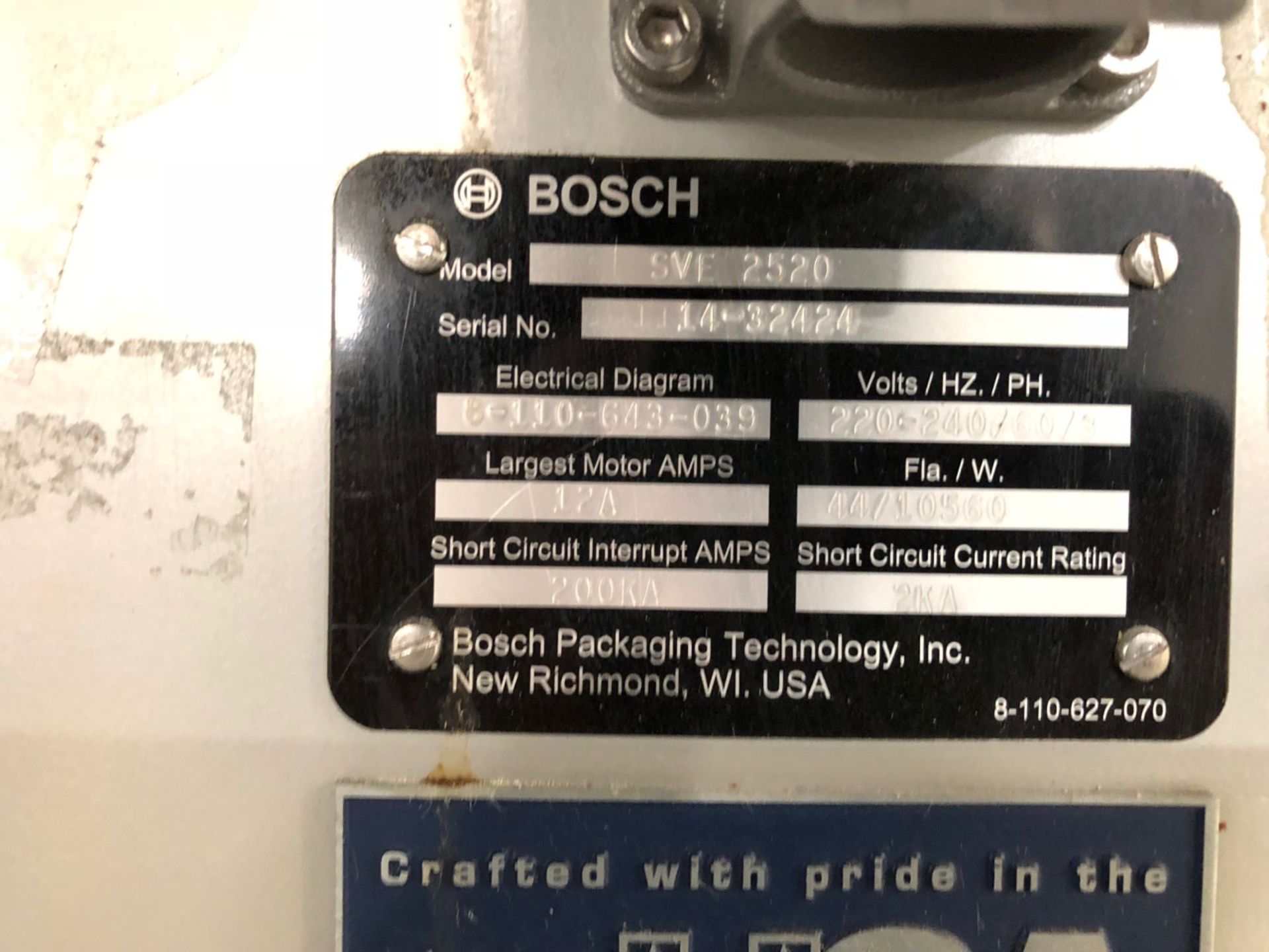 Bosch 2520 High Speed vertical fill, form and seal machine | Bosch 2520 High Speed vertical fill, - Image 5 of 8