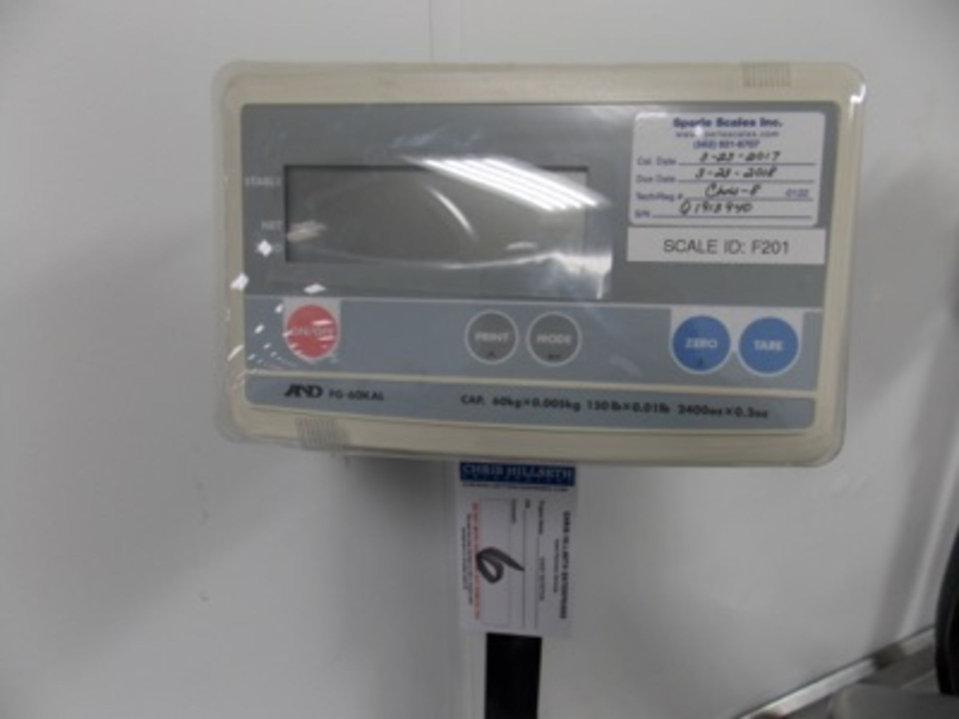 150 Lb Capacity Scale | Digital Platform Scale, 150lb. Cap Scale I.D. F201 | MODEL# FG-60KAL |