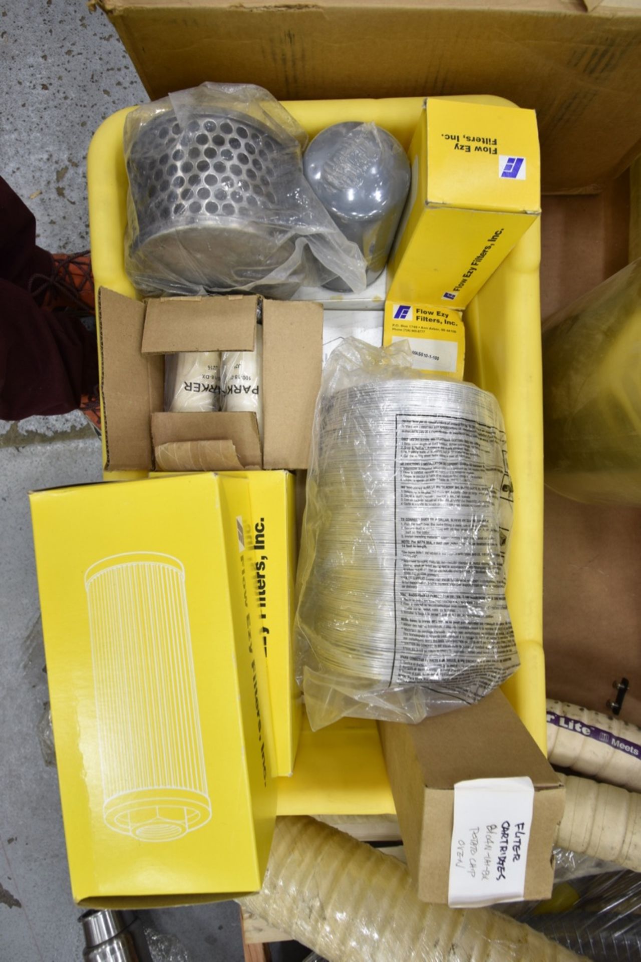 | Miscellaneous Filters , 8x8 Air filters, oil filters mixer seal, cooling fan, assorted belts. | - Image 4 of 4