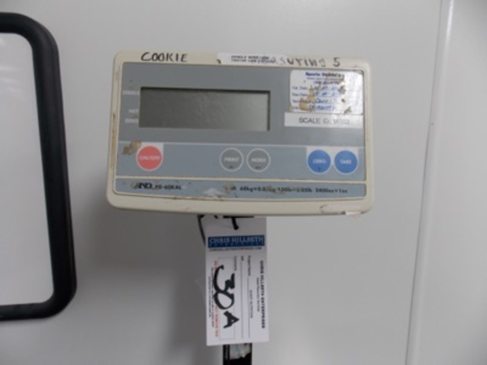 AND | Digital Platform Scale, 150lb. Cap Scale I.D. M102 | MODEL# FG-60KAL | SERIAL# EQ1930552 | *