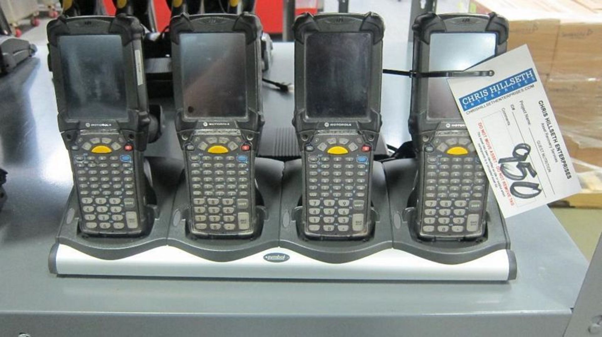 Motorola | 4 Barcode Scanners w/ Chargers | MODEL# MC9190 | SERIAL# | * Skidding and load out at