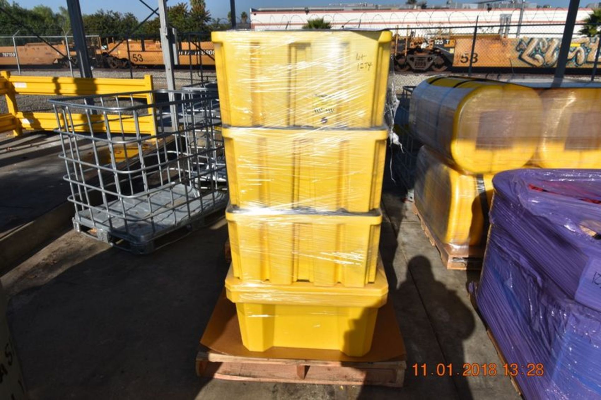 Eagle Containment Pallets | Six (6) Eagle containment pallets | MODEL# | SERIAL# | * Skidding and