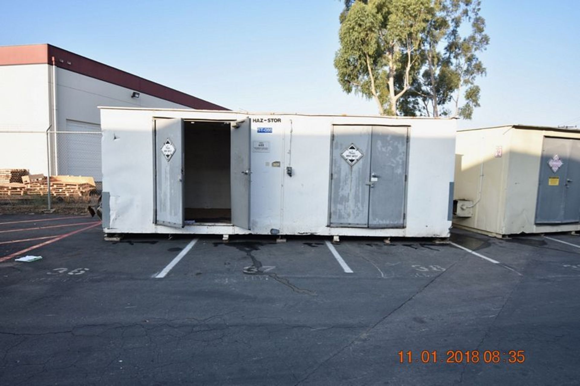 | Haz-Mat double door storage container with fire suppression 9' x 23'L | MODEL# | SERIAL# | * - Image 2 of 3