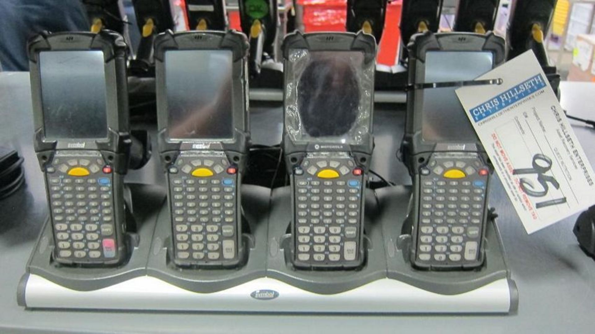 Motorola | 4 Barcode Scanners w/ Chargers | MODEL# MC9190 | SERIAL# | * Skidding and load out at