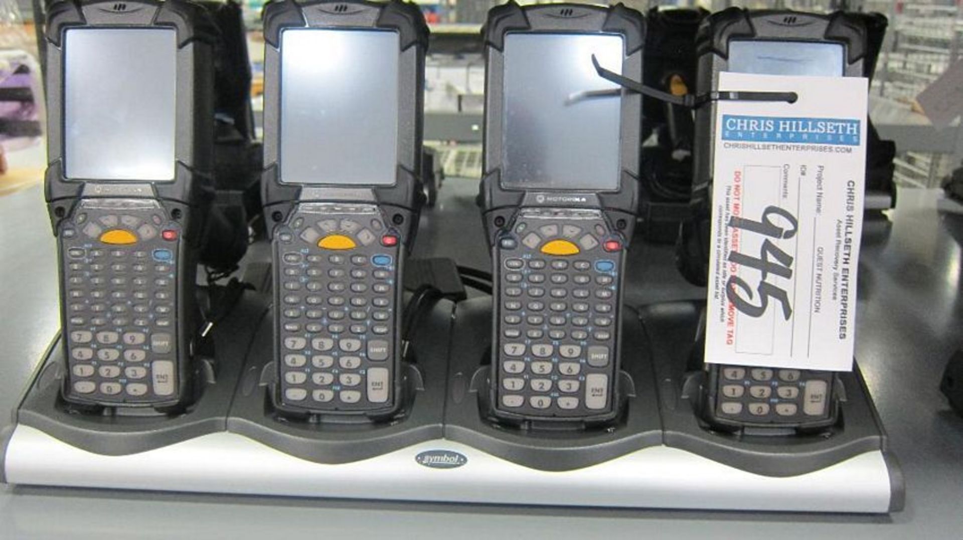 Motorola | 4 Barcode Scanners w/ Chargers | MODEL# MC9190 | SERIAL# | * Skidding and load out at