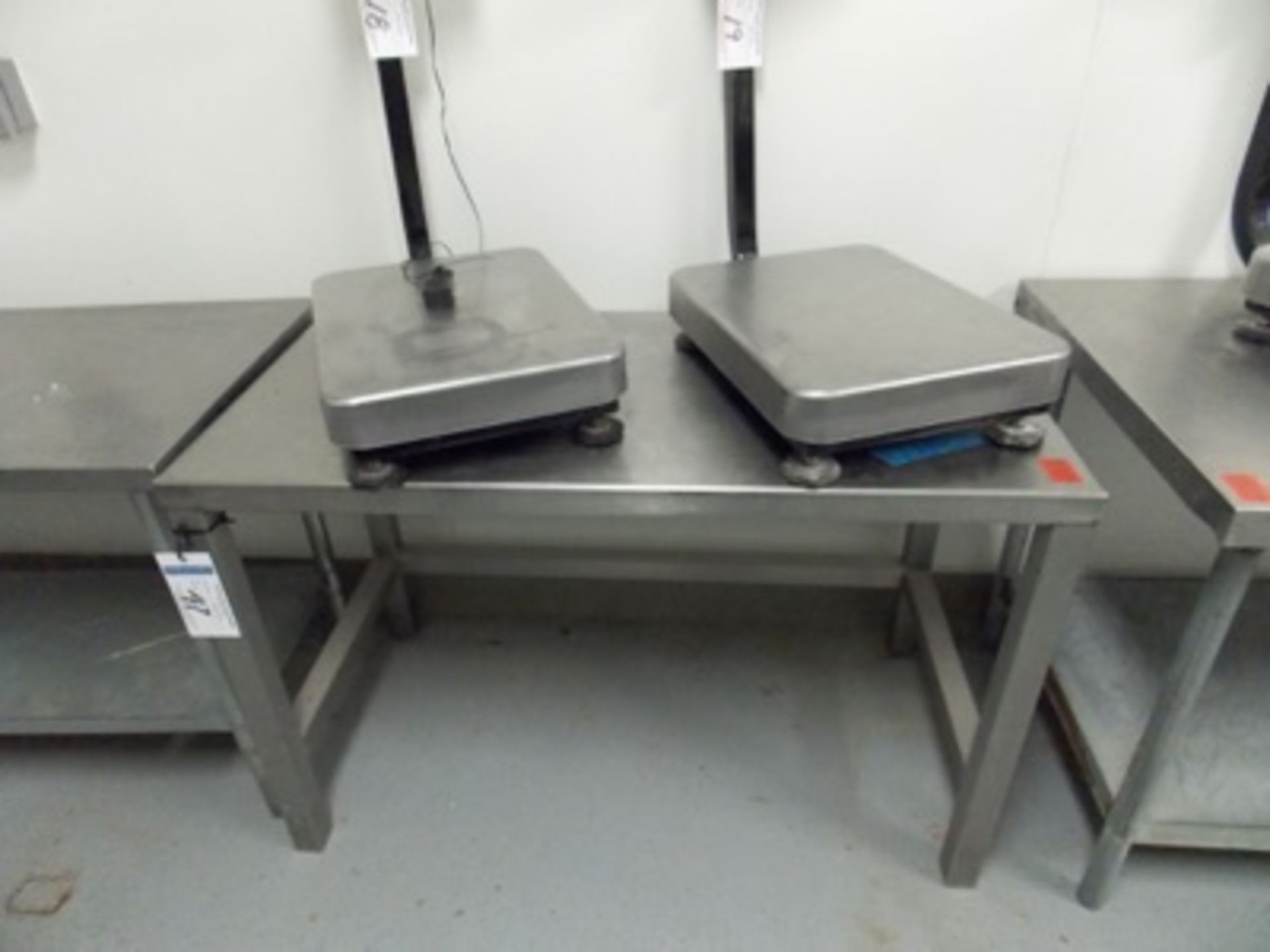 Stainless Table | All stainless steel table, 60"x30"x33"H | MODEL# | SERIAL# | * Skidding and load