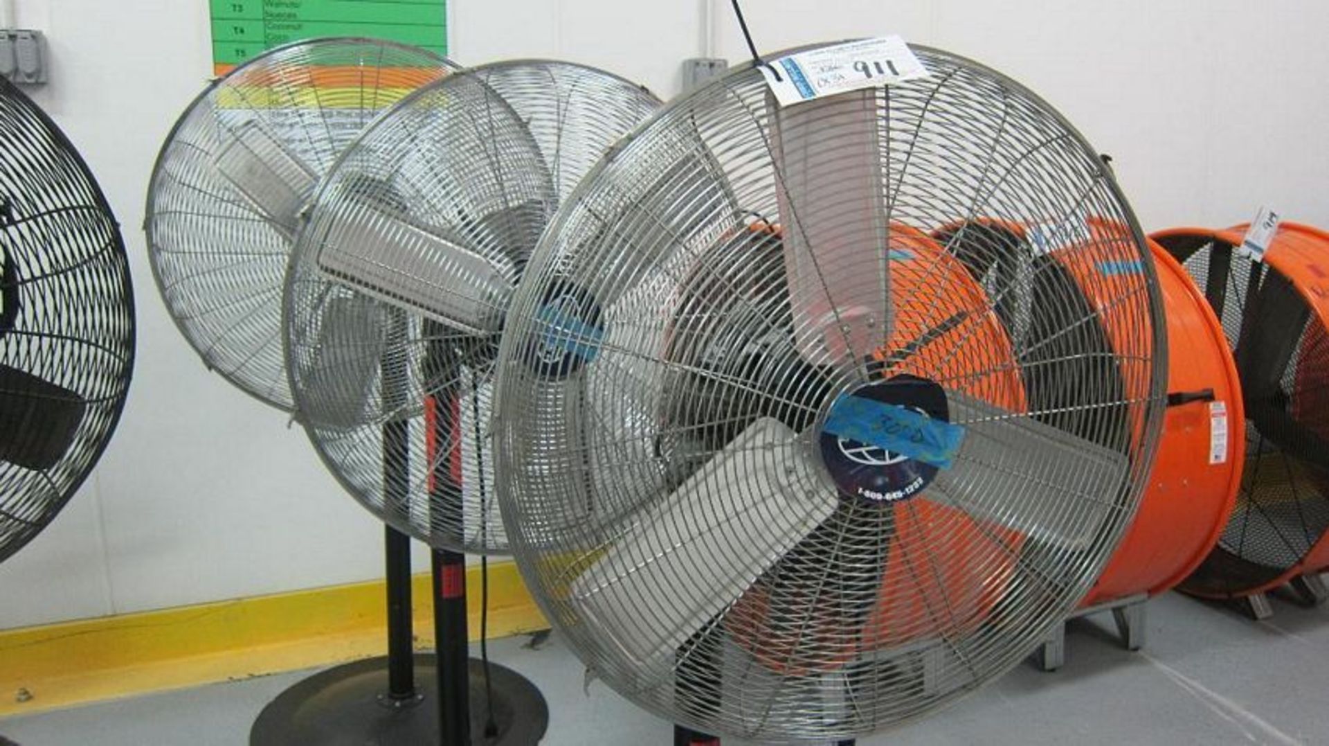 Global | 3 Pedestal Fans. 30" | MODEL# | SERIAL# | * Skidding and load out at market rate will be
