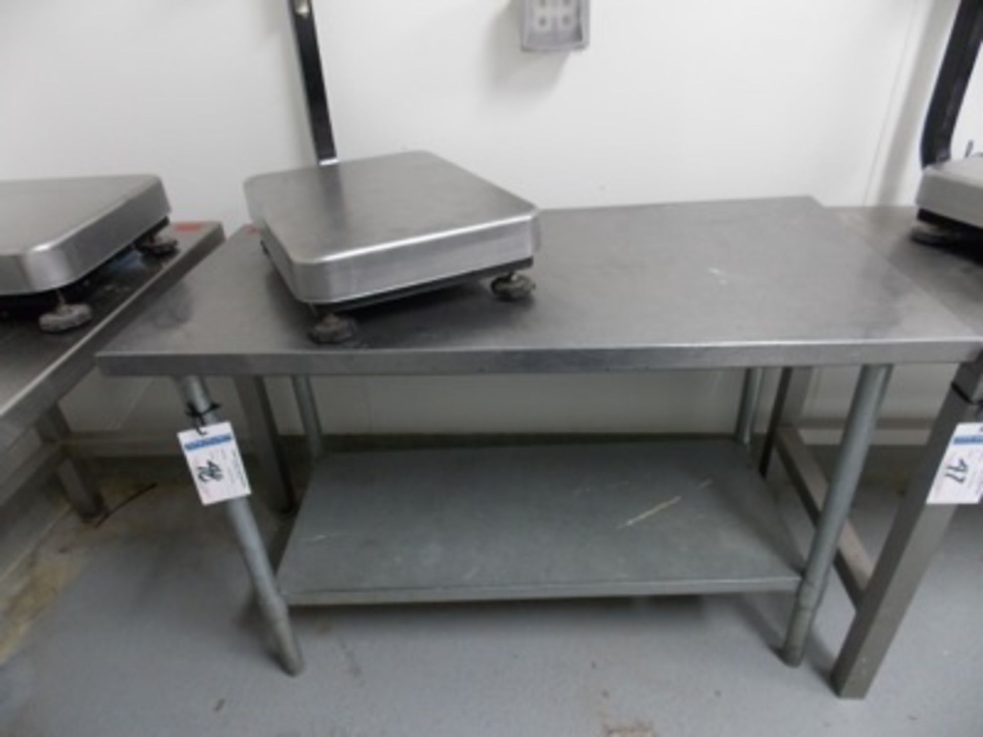 Stainless Table top | Stainless steel table top, 48"x24"x32"H | MODEL# | SERIAL# | * Skidding and