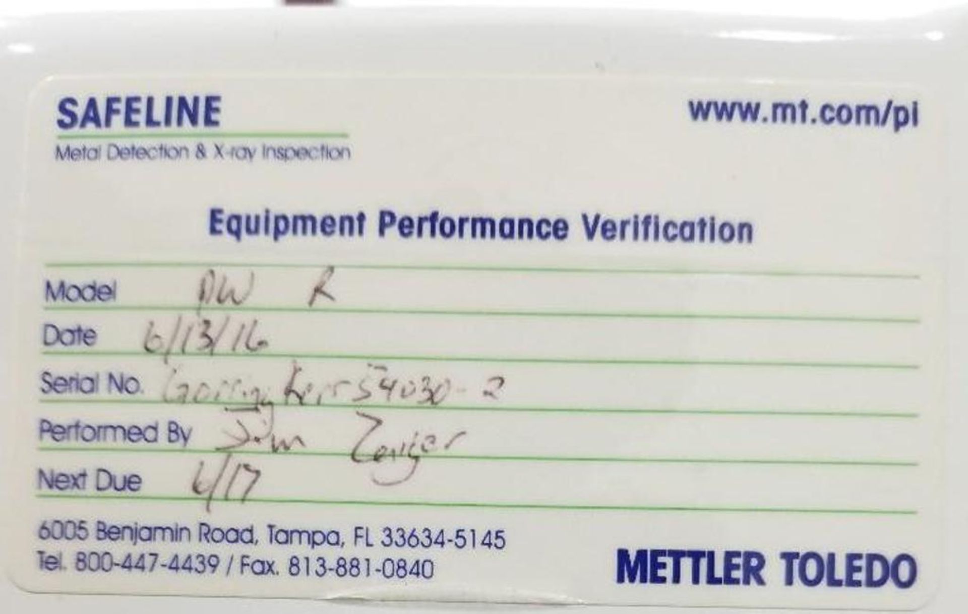 Safeline Metal Detector - Image 5 of 5