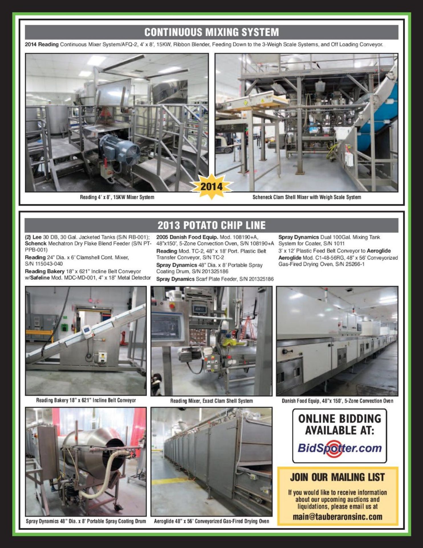 THIS AUCTION IS IN CONJUNCTION WITH TAUBER-ARONS INC. - CLICK HERE FOR BROCHURE. - Image 3 of 6