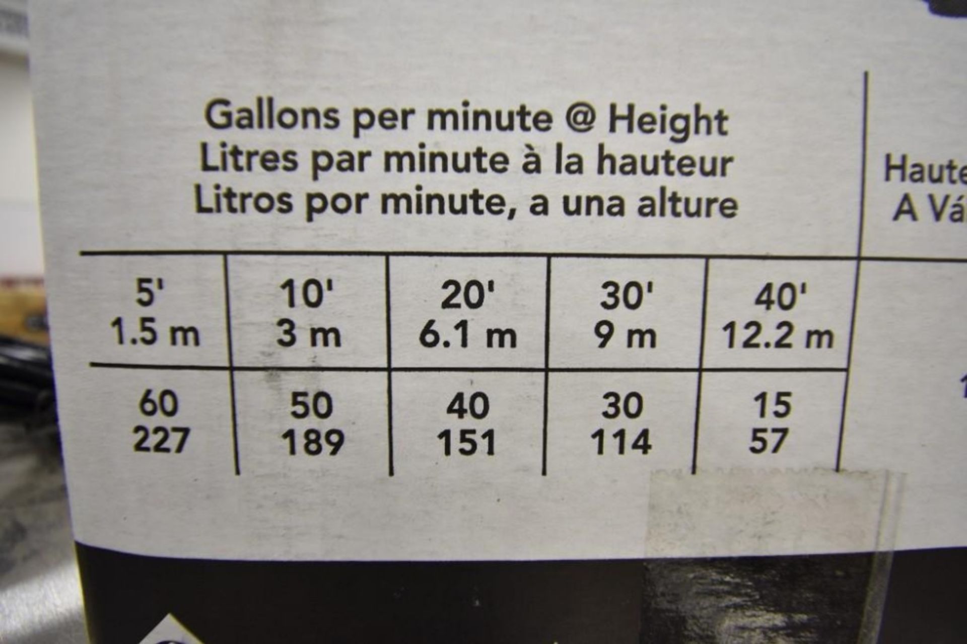 Little Giant Effluent Pump. High Head Model. Series 10ENH, 1/2hp - Image 5 of 8