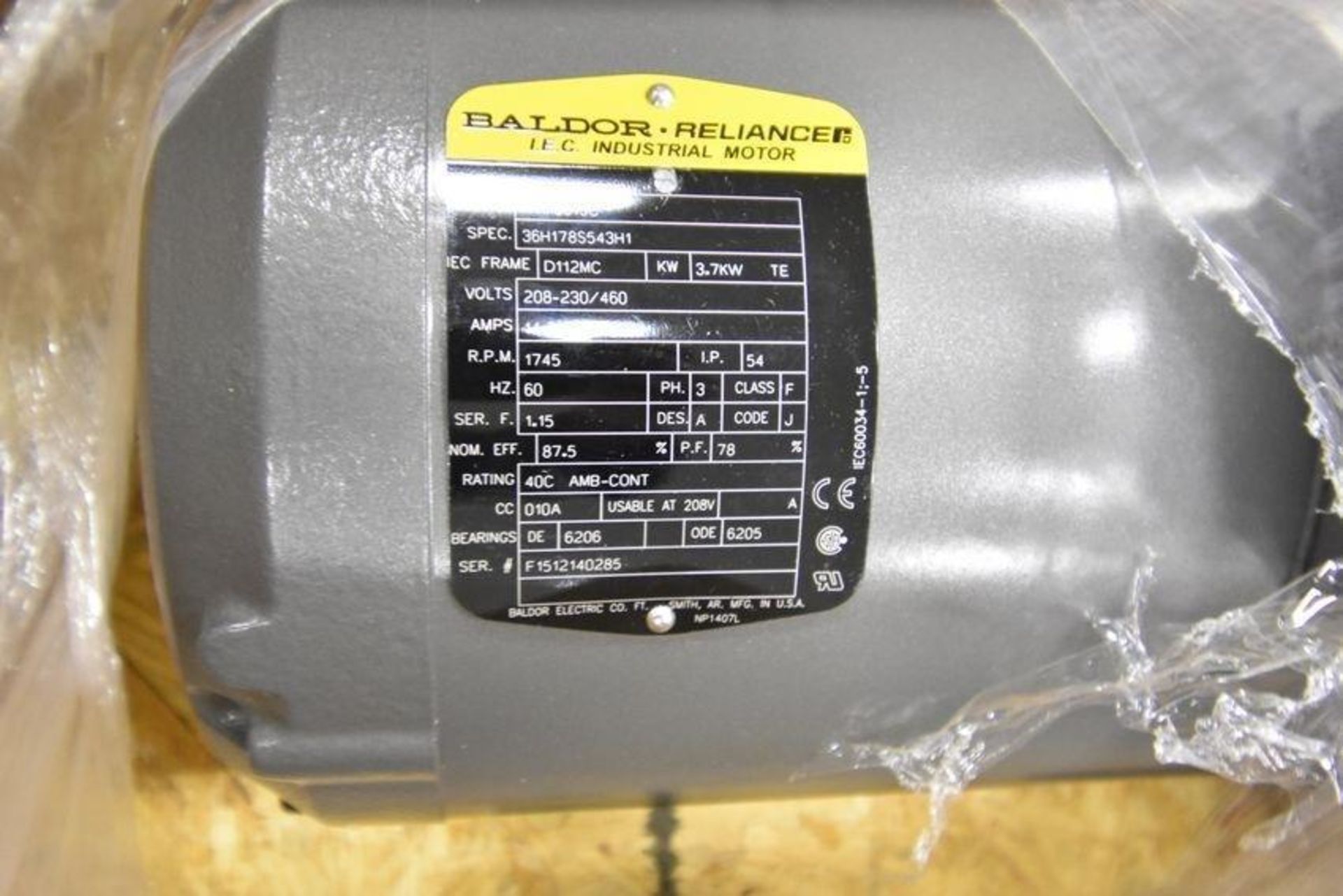 Baldor IEC industrial motor - Image 2 of 2