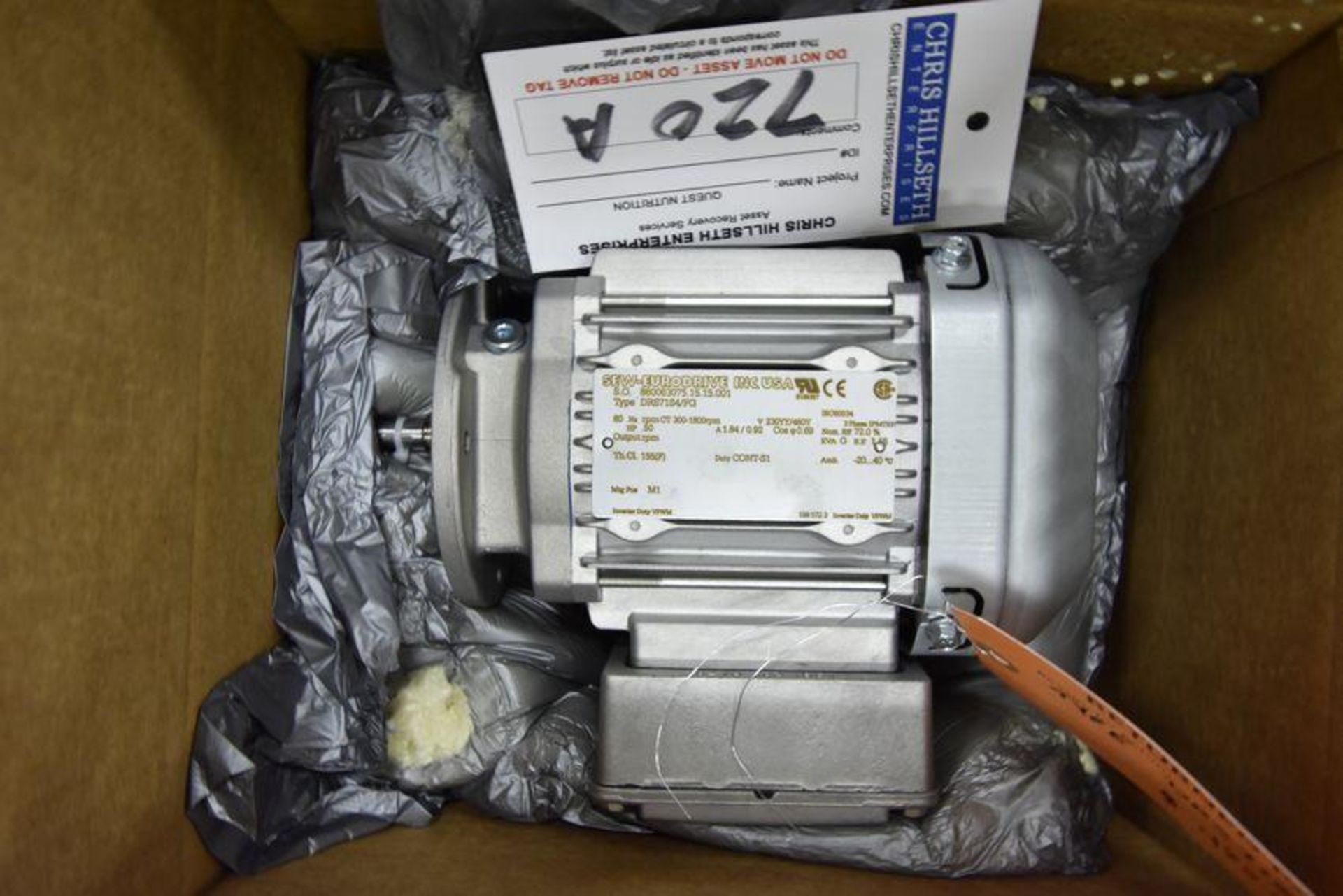 MOTOR: SewEurodrive Motor Type: DR517G4/FG SO# 860063075.15:15.001 RPM CT 300 - Image 5 of 6