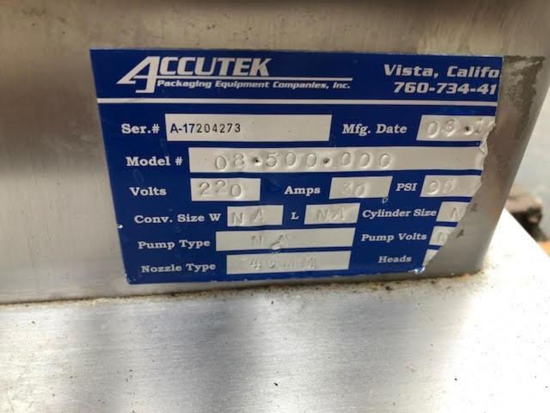 Accutek 6 Spindle Capper and Elevator - Image 9 of 10