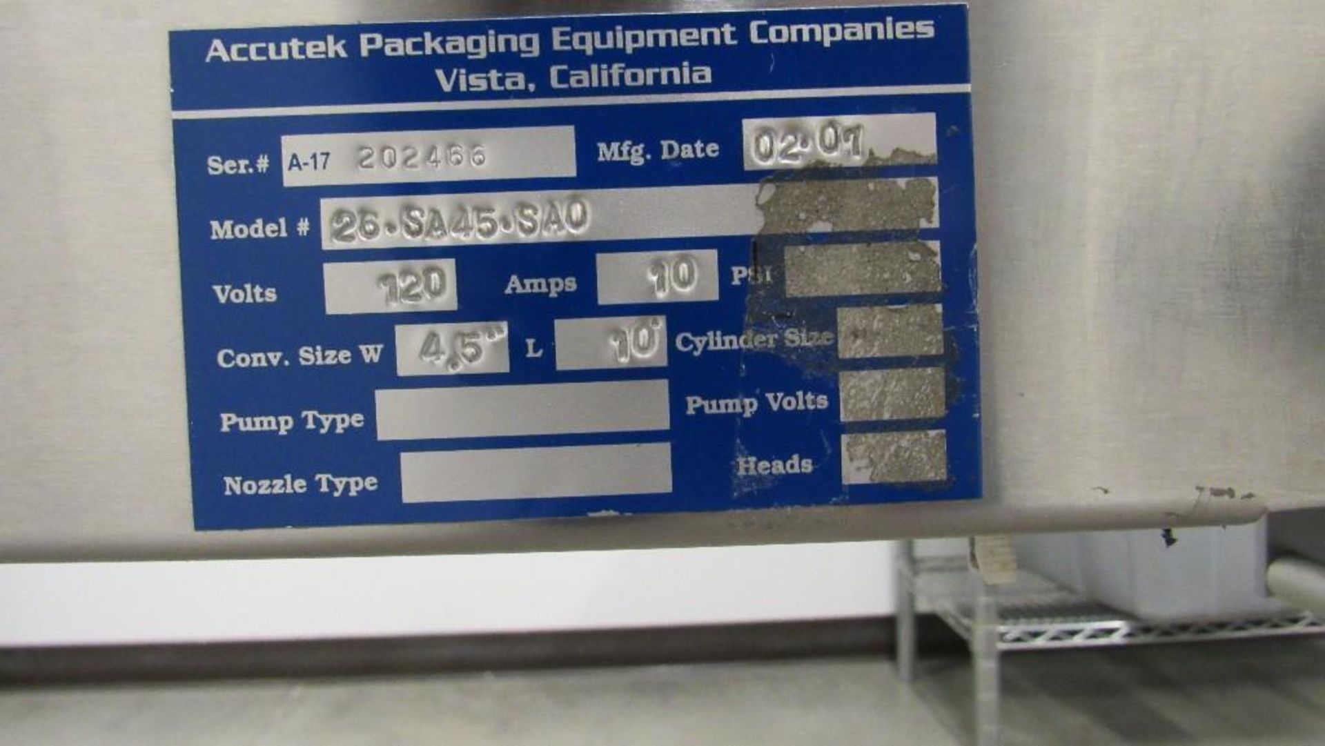 Accutek Conveyor - Image 4 of 5