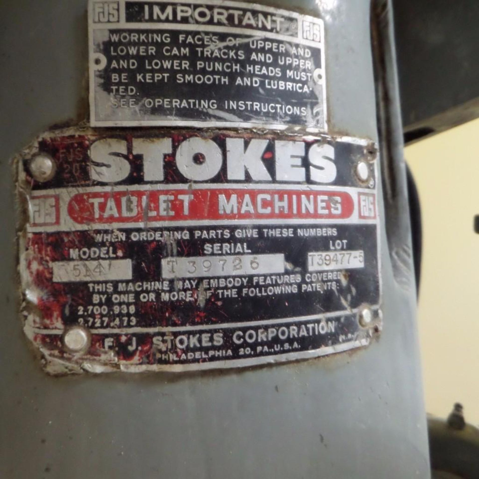 Stokes tablet Press - Image 4 of 9