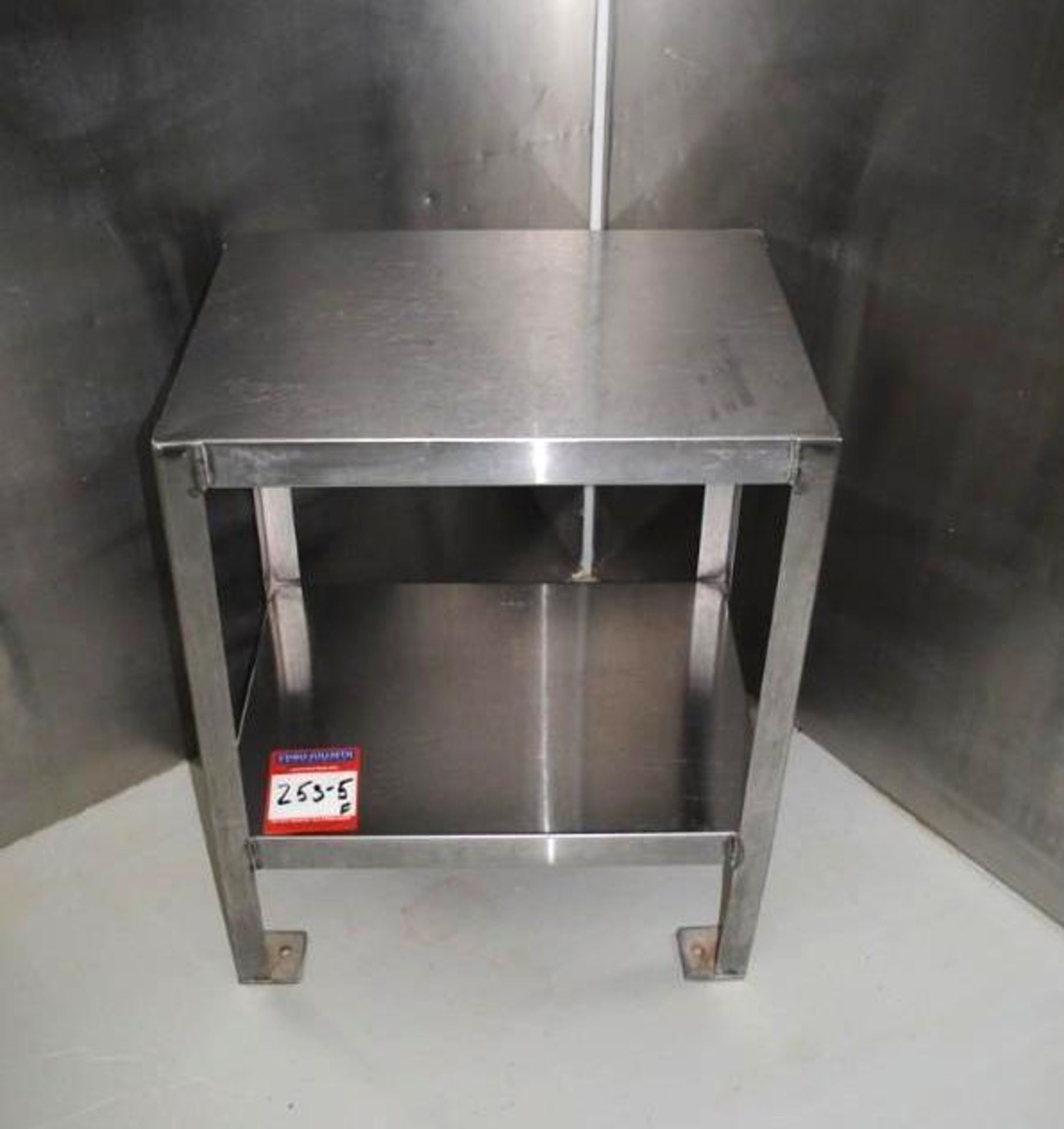 Six Stainless Steel Tables