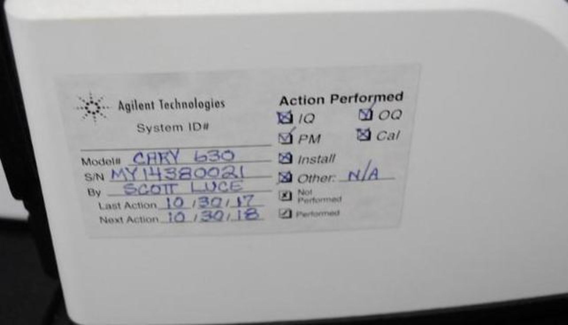 Agilent Cary 630 Spectrometer - Image 4 of 7