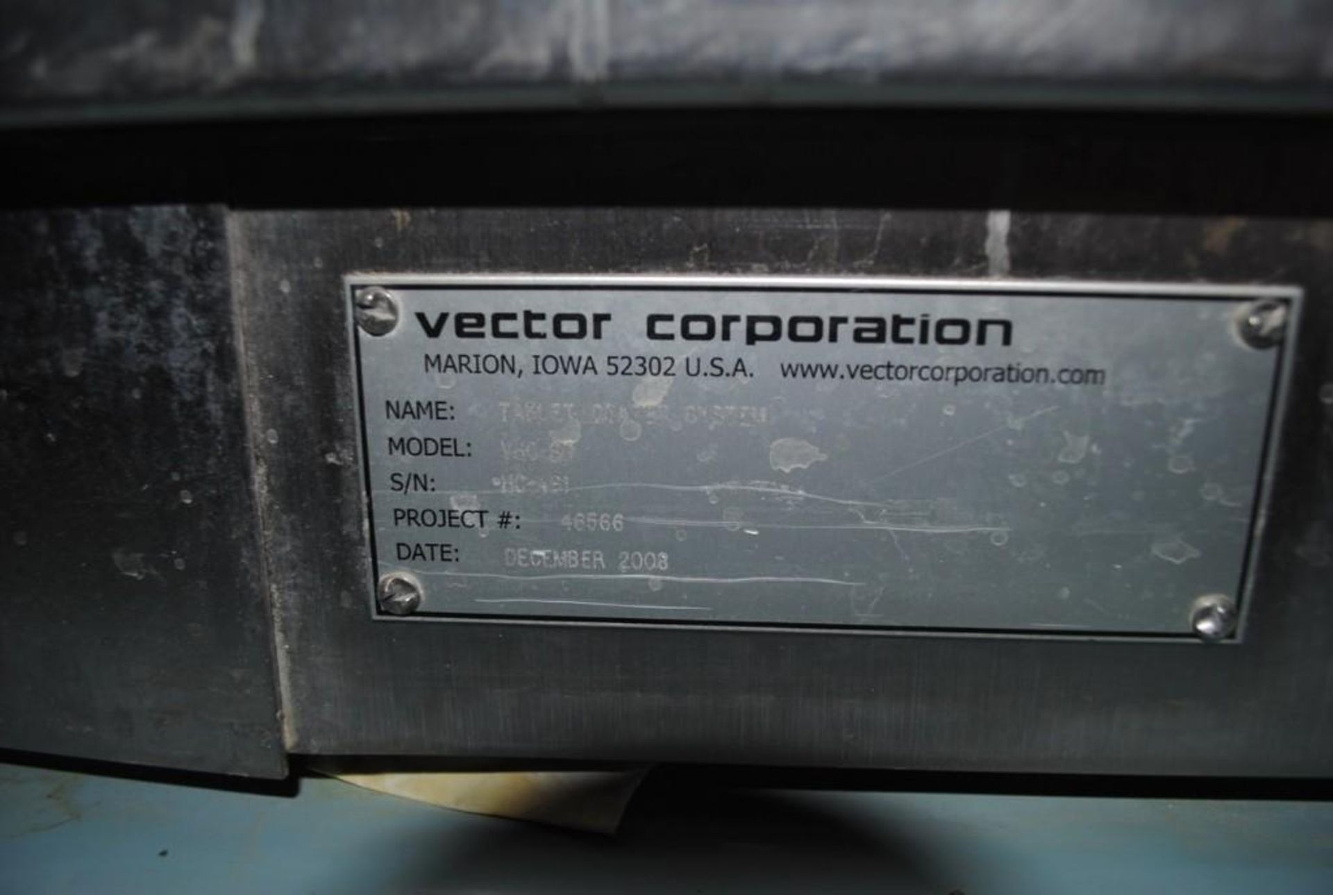 Vector Freund VHC-60 Tablet Coater - Image 8 of 12