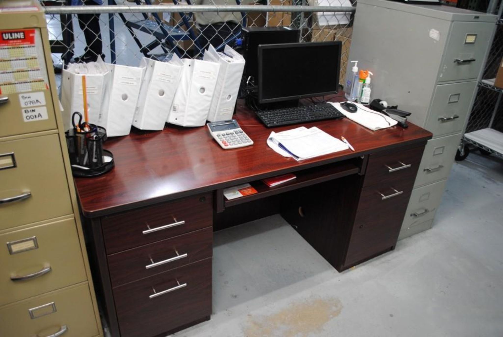 Two Desks and File Cabinets - Image 3 of 7