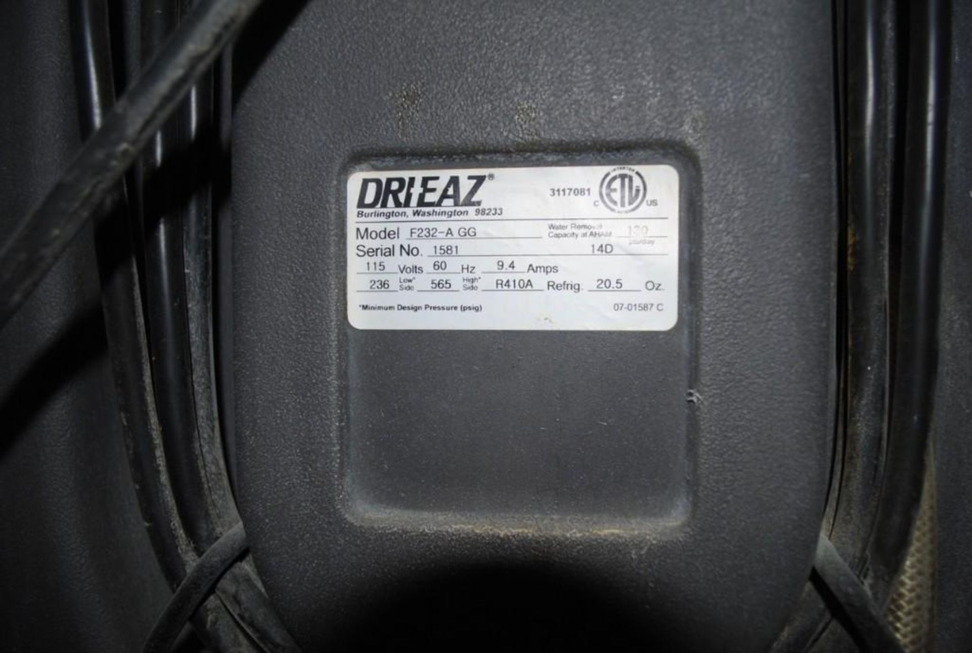 Drizair Dehumidifier - Image 2 of 2